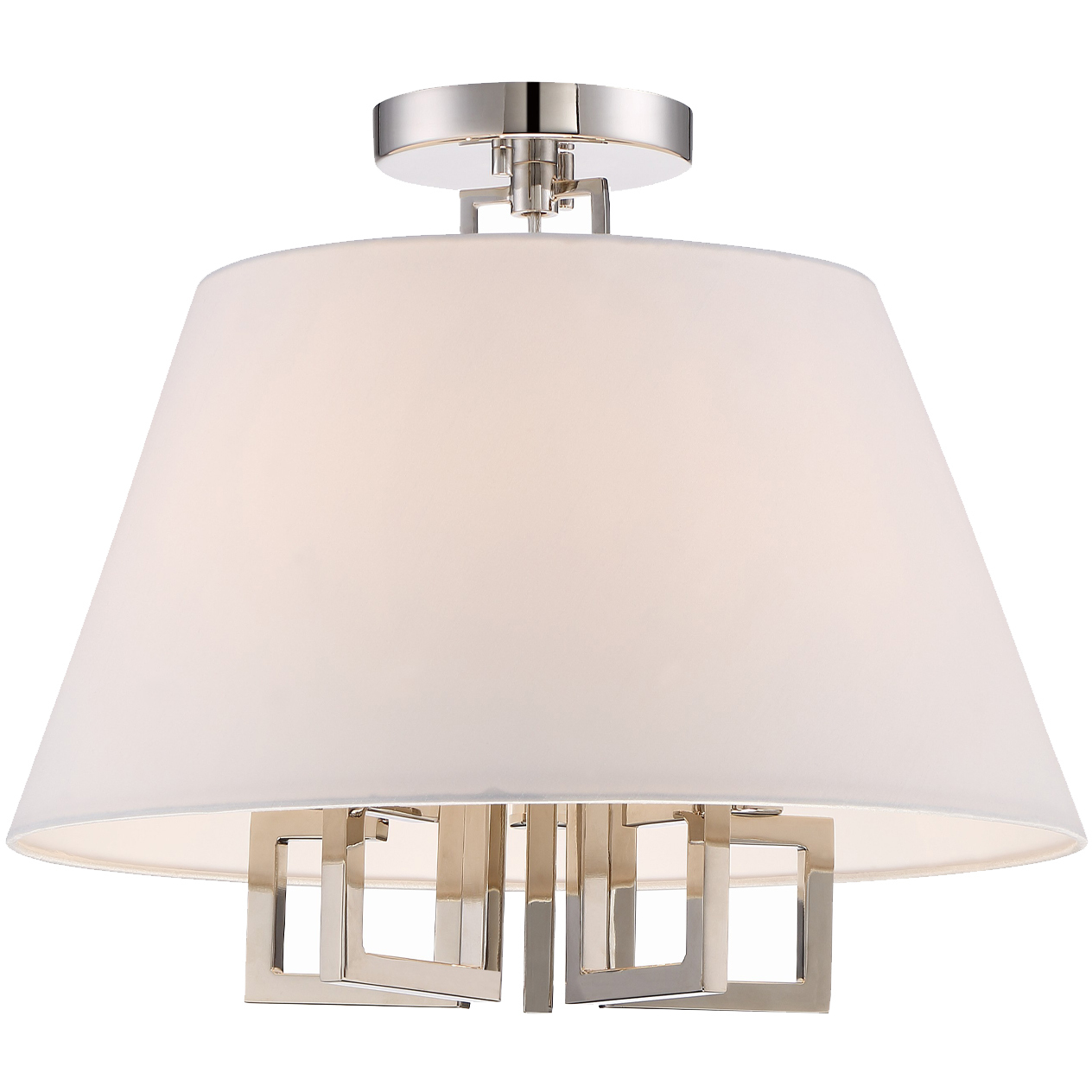 Westwood 5 Light 16 inch Polished Nickel Semi Flush Ceiling Light
