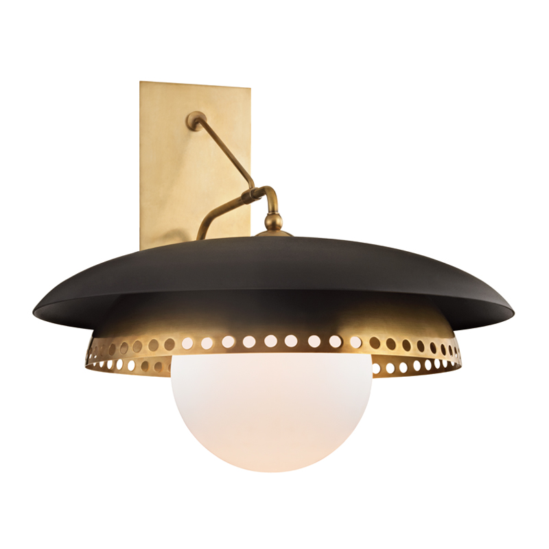 Herkimer 1 Light 17.5 inch Aged Brass Wall Sconce Wall Light