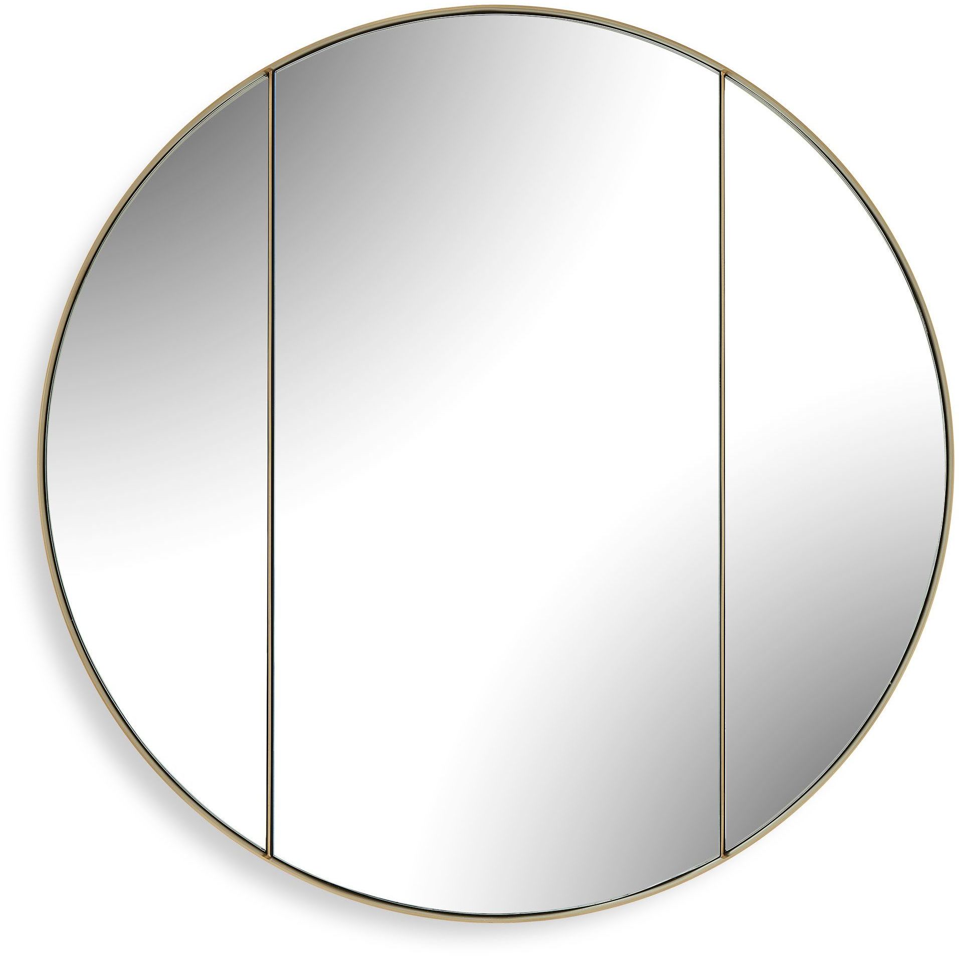 Amram 40 X 40 inch Antique Brass Mirror