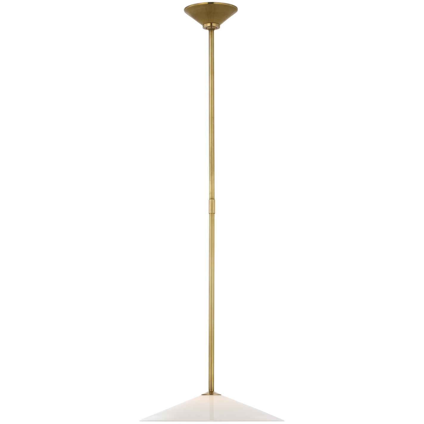 Amber Lewis Ponce LED 13 inch Hand-Rubbed Antique Brass Pendant Ceiling Light