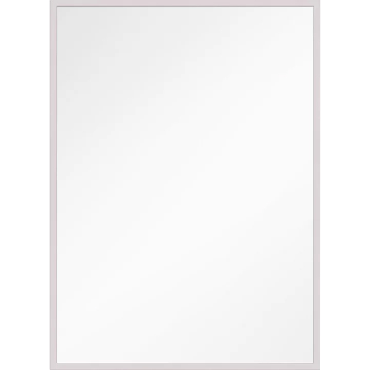 Kit 36 X 24 inch Polished Nickel Mirror, Rectangular