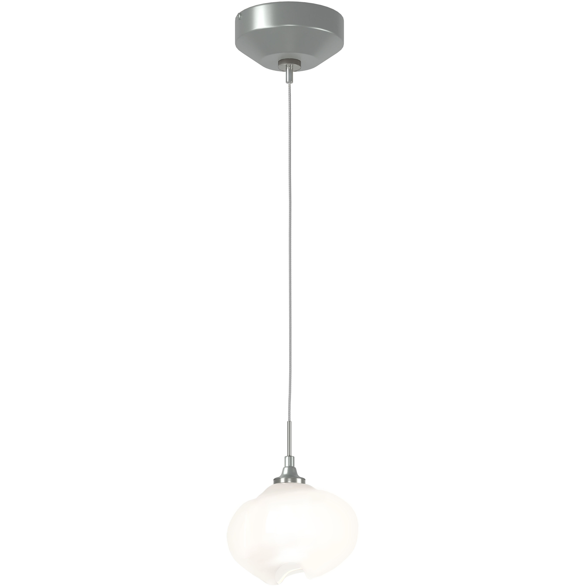 Ume 1 Light 6.2 inch Vintage Platinum Mini Pendant Ceiling Light in Frosted