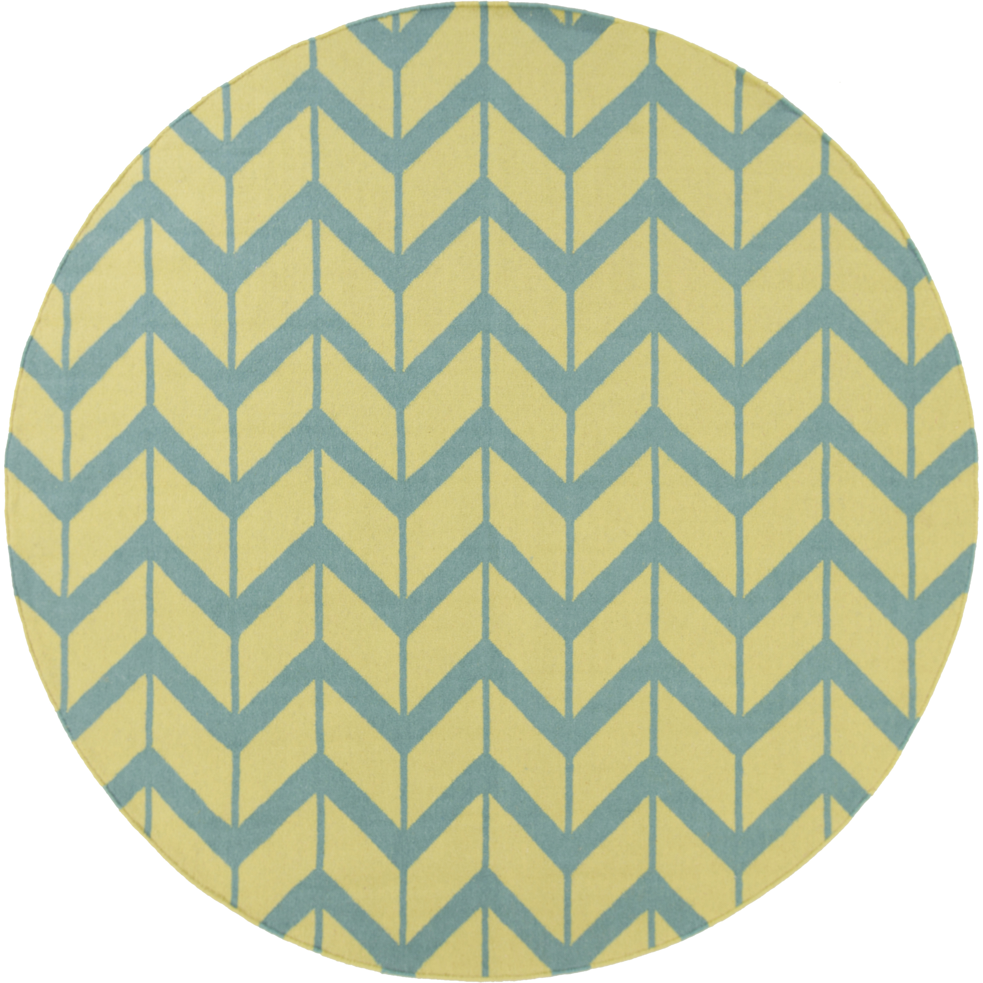 Fallon 96 X 96 inch Lime, Teal, Camel Rug