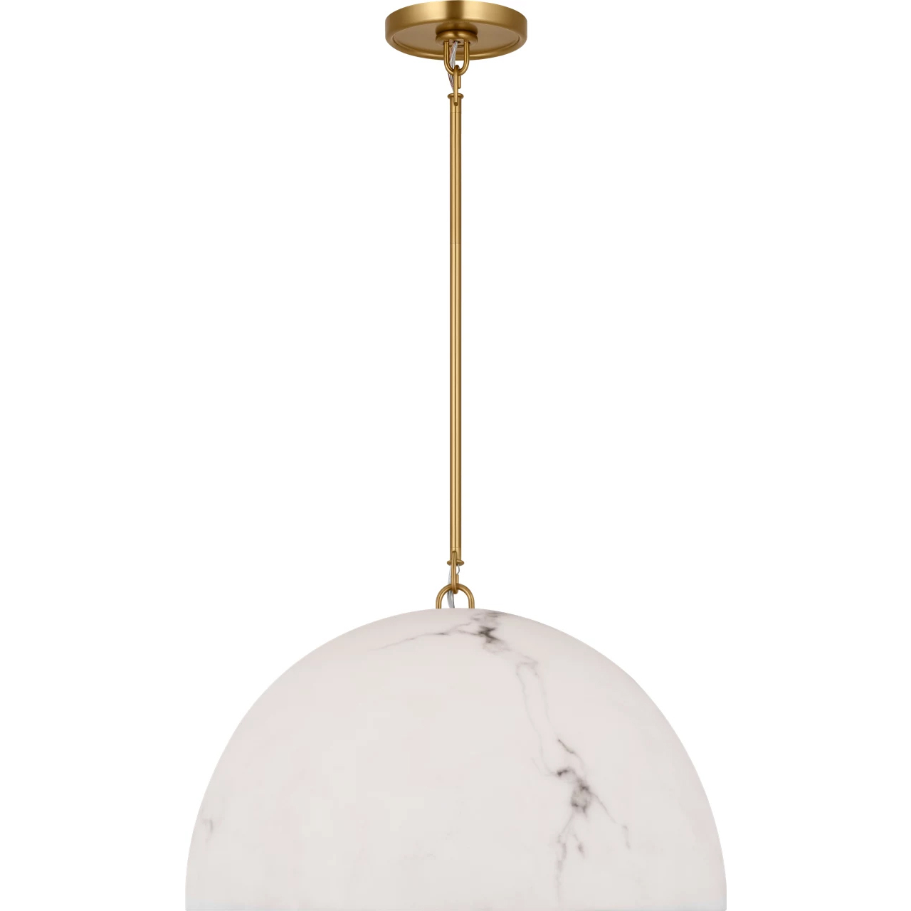 C&M by Chapman & Myers Savina 1 Light 19.88 inch Burnished Brass Pendant Ceiling Light