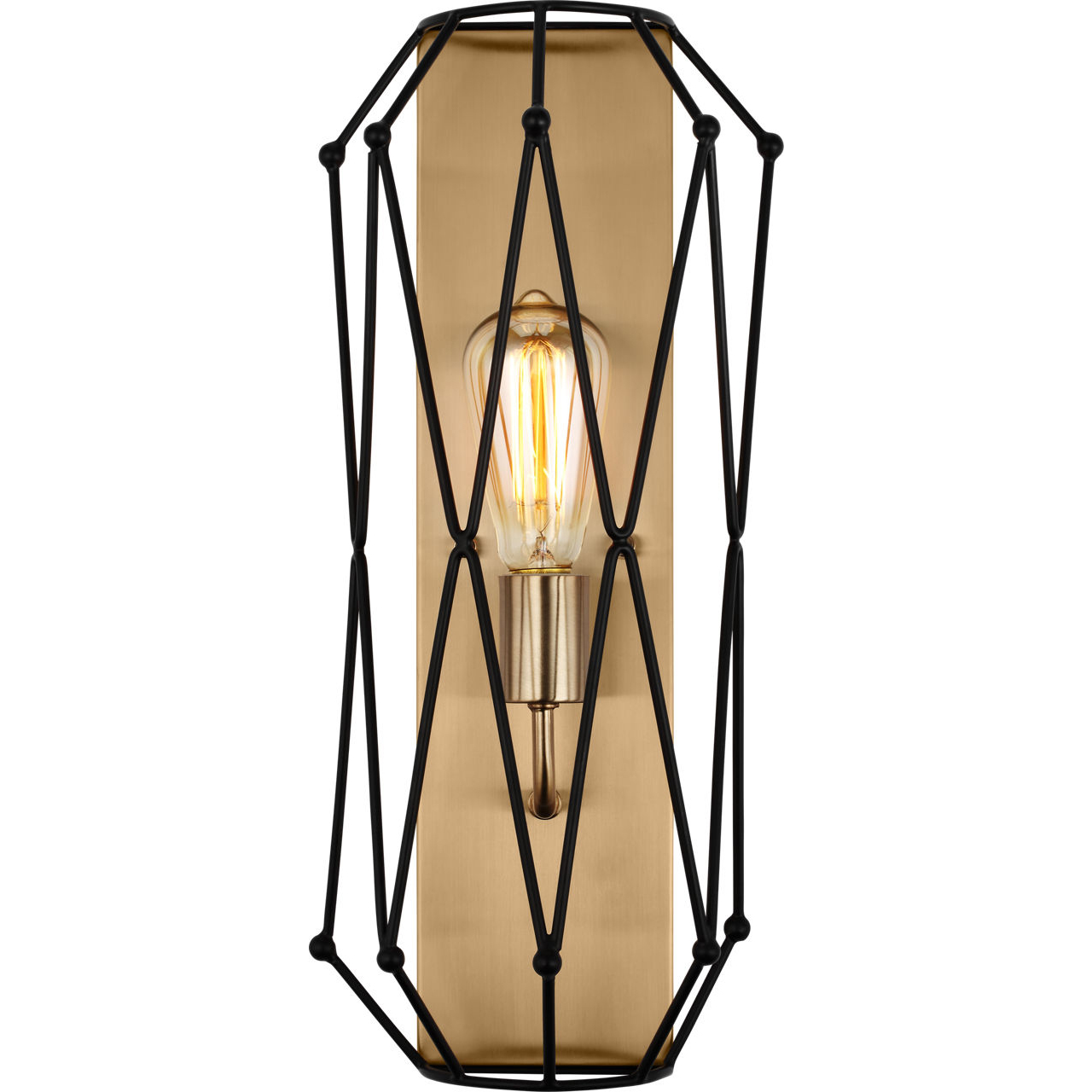 Zarra 1 Light 6 inch Satin Brass Wall Bath Fixture Wall Light