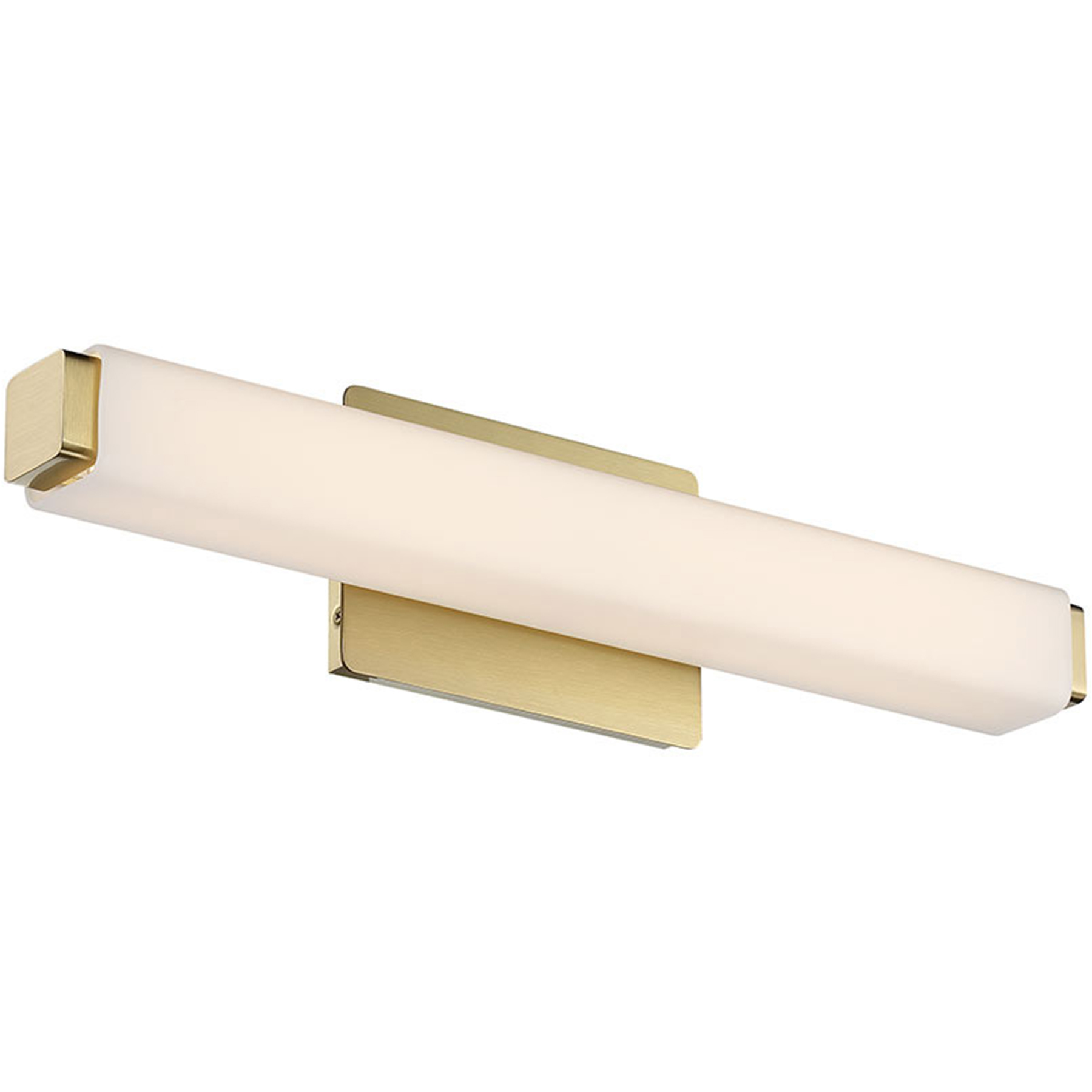 Vogue LED 20 inch Brushed Brass Bath Vanity & Wall Light in 3000K, 20in.