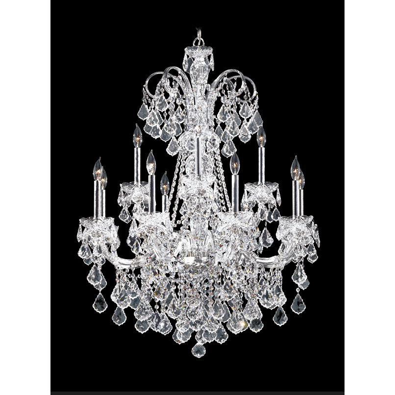 Maria Elena 12 Light 33 inch Silver Chandelier Ceiling Light