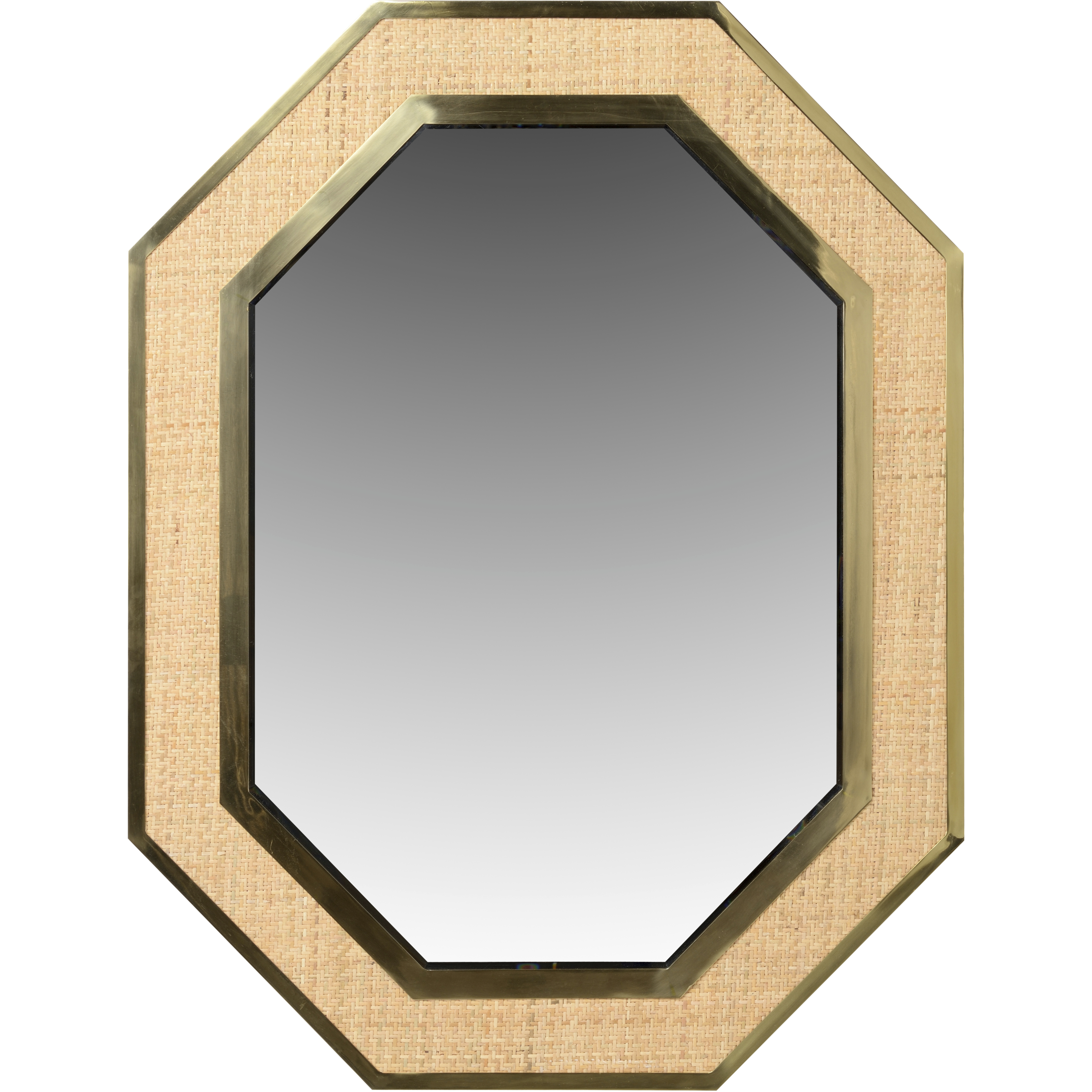 Meg Braff 44 X 34 inch Antique/Natural/Beveled Wall Mirror