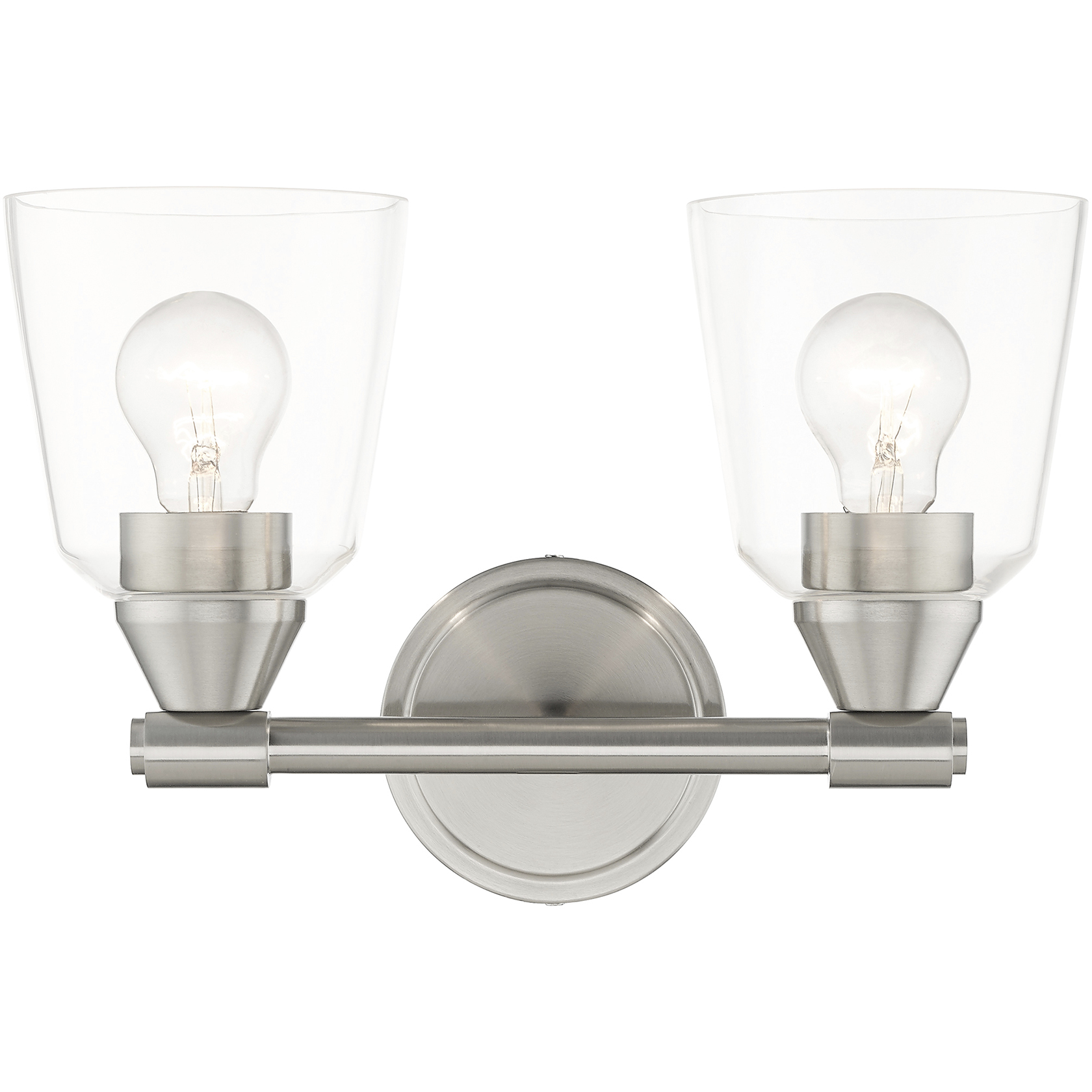 Catania 2 Light 14 inch Brushed Nickel Vanity Sconce Wall Light