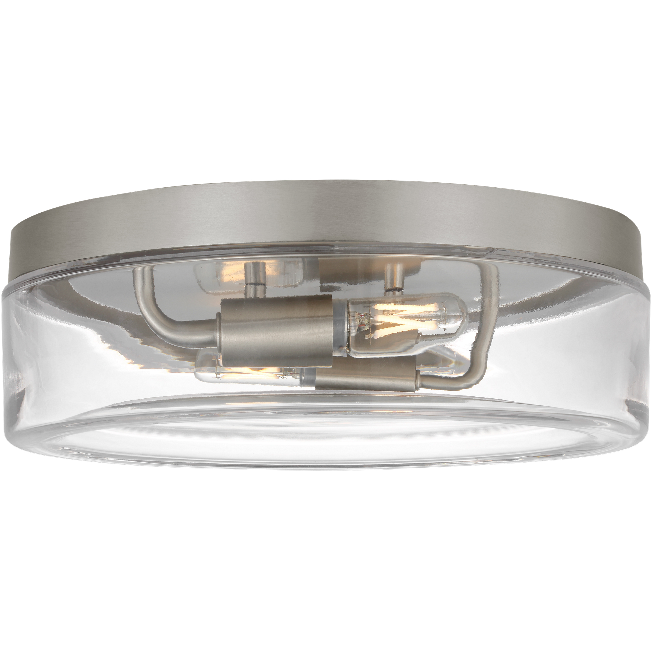 Rhett LED 12 inch Brushed Nickel Flush Mount Ceiling Light