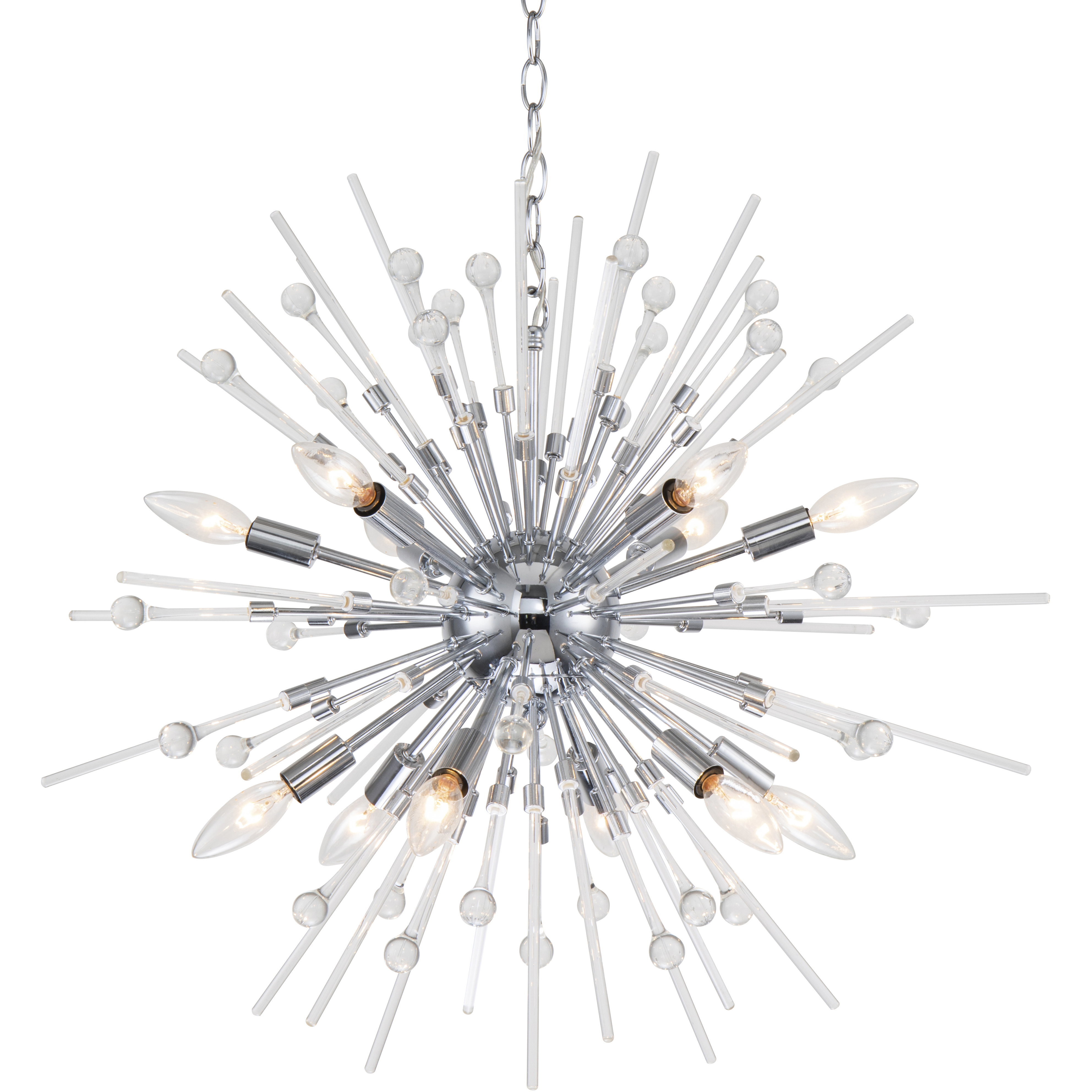 Canada 12 Light 30 inch Chrome Chandelier Ceiling Light