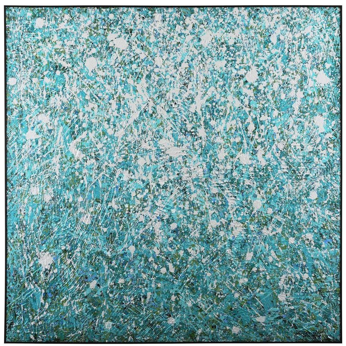 Rushing Waters 60 X 60 inch Oils and Original Art