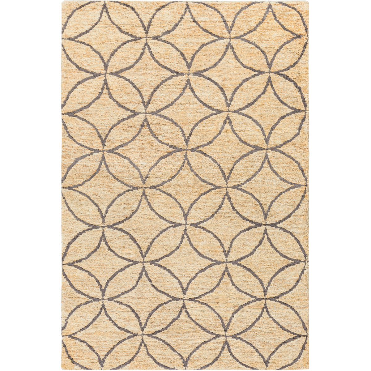 Papyrus 96 X 60 inch Gray and Neutral Area Rug, Jute and Wool