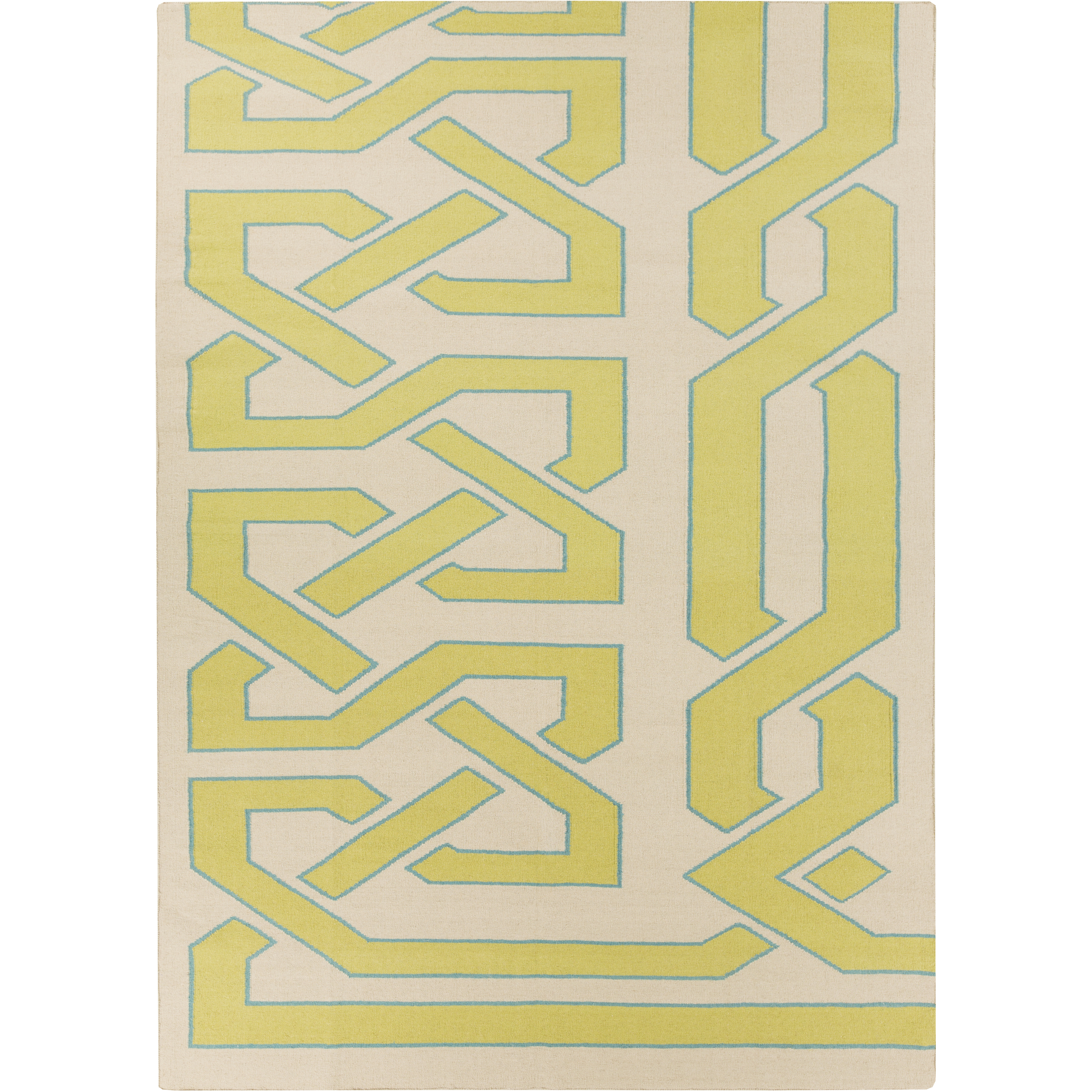 Alameda 132 X 96 inch Lime, Aqua, Khaki Rug