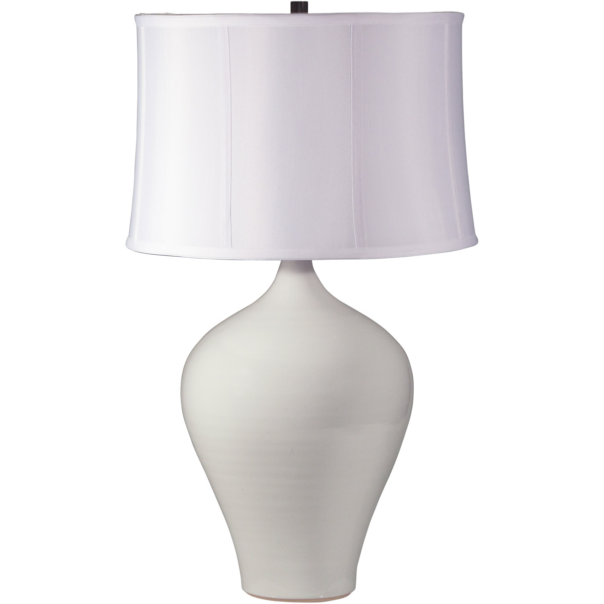 Scatchard 25 inch 150 watt White Gloss Table Lamp Portable Light