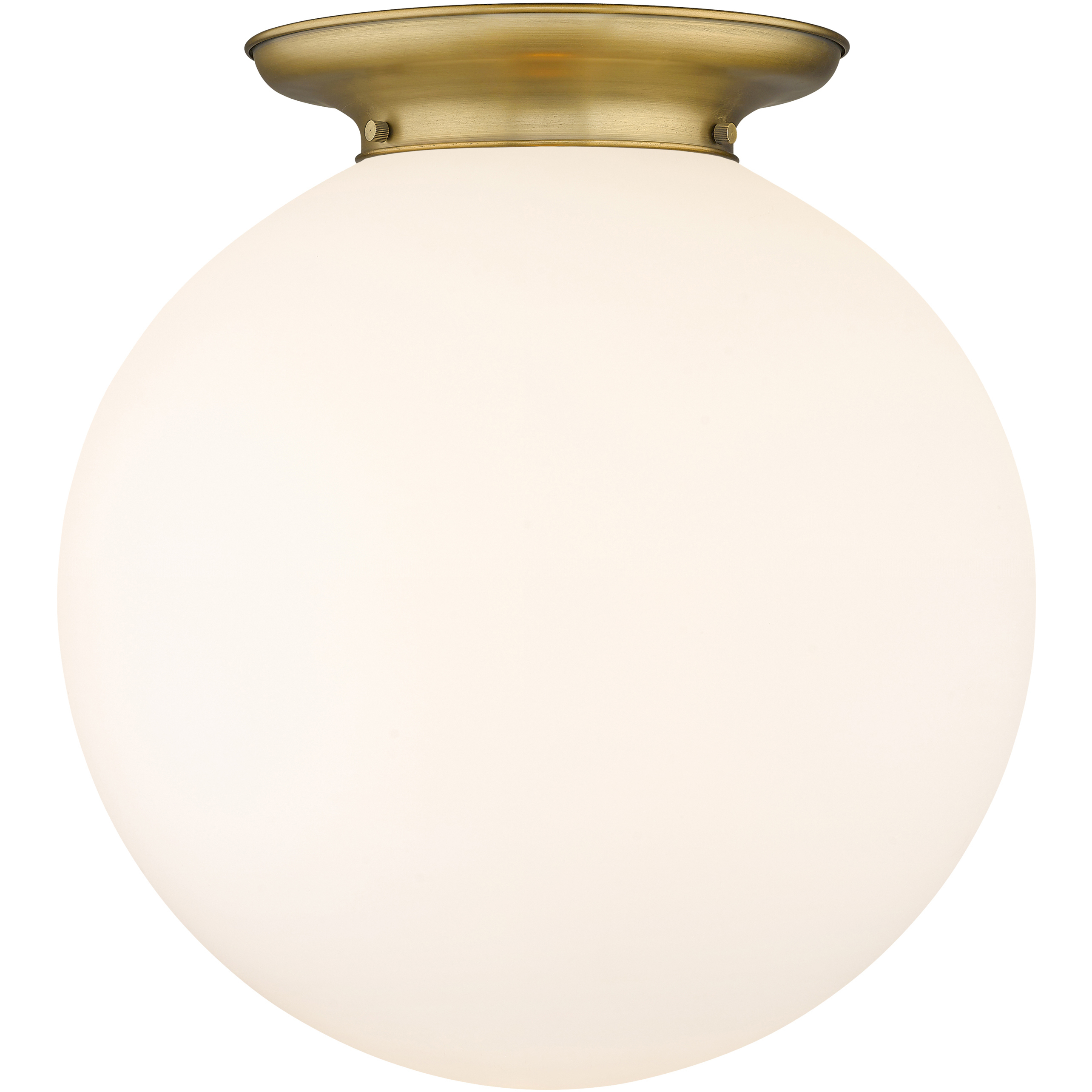 Beacon 1 Light 17.75 inch Brushed Brass Flush Mount Ceiling Light