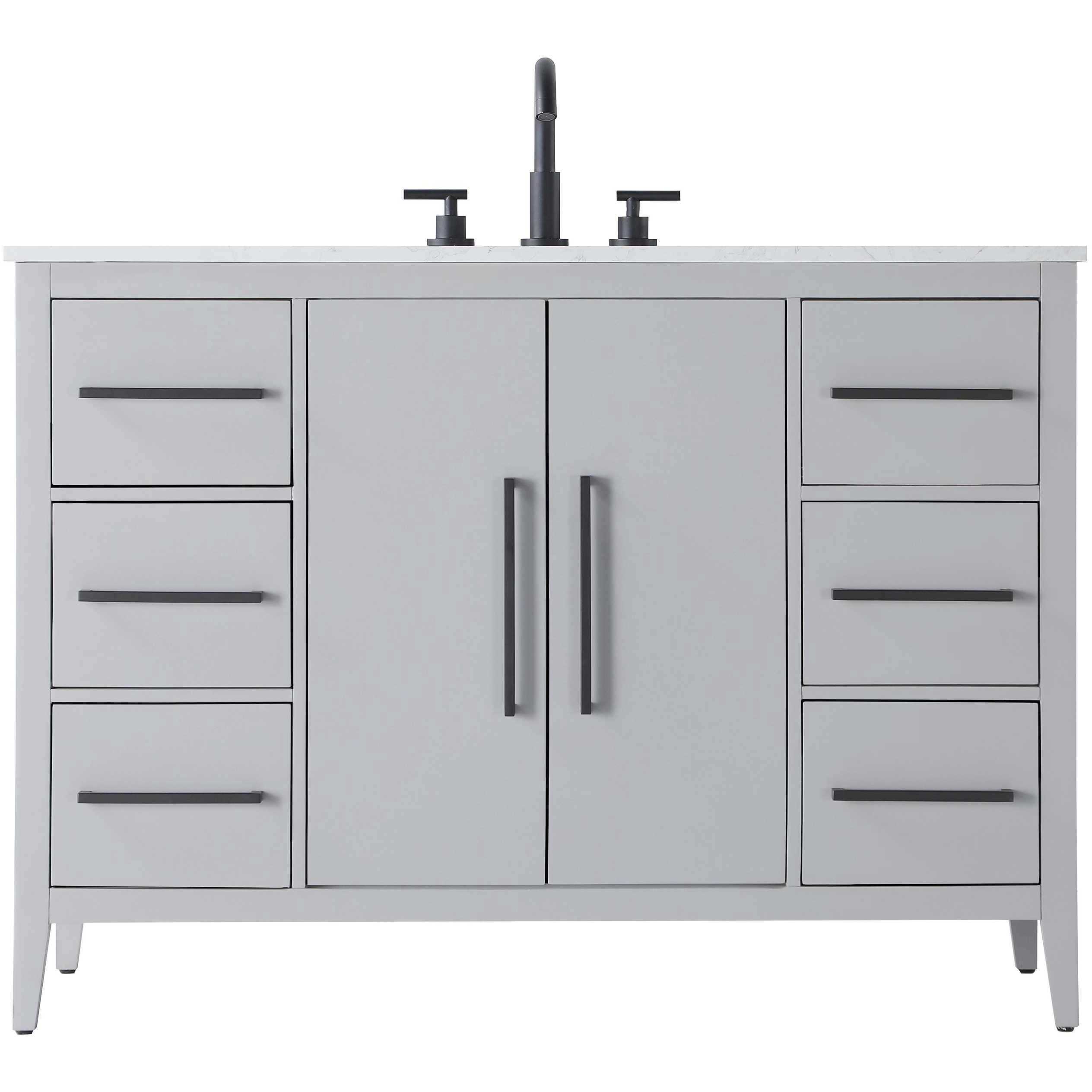 Millie 48 X 35 inch Grey Bathroom Vanity Cabinet