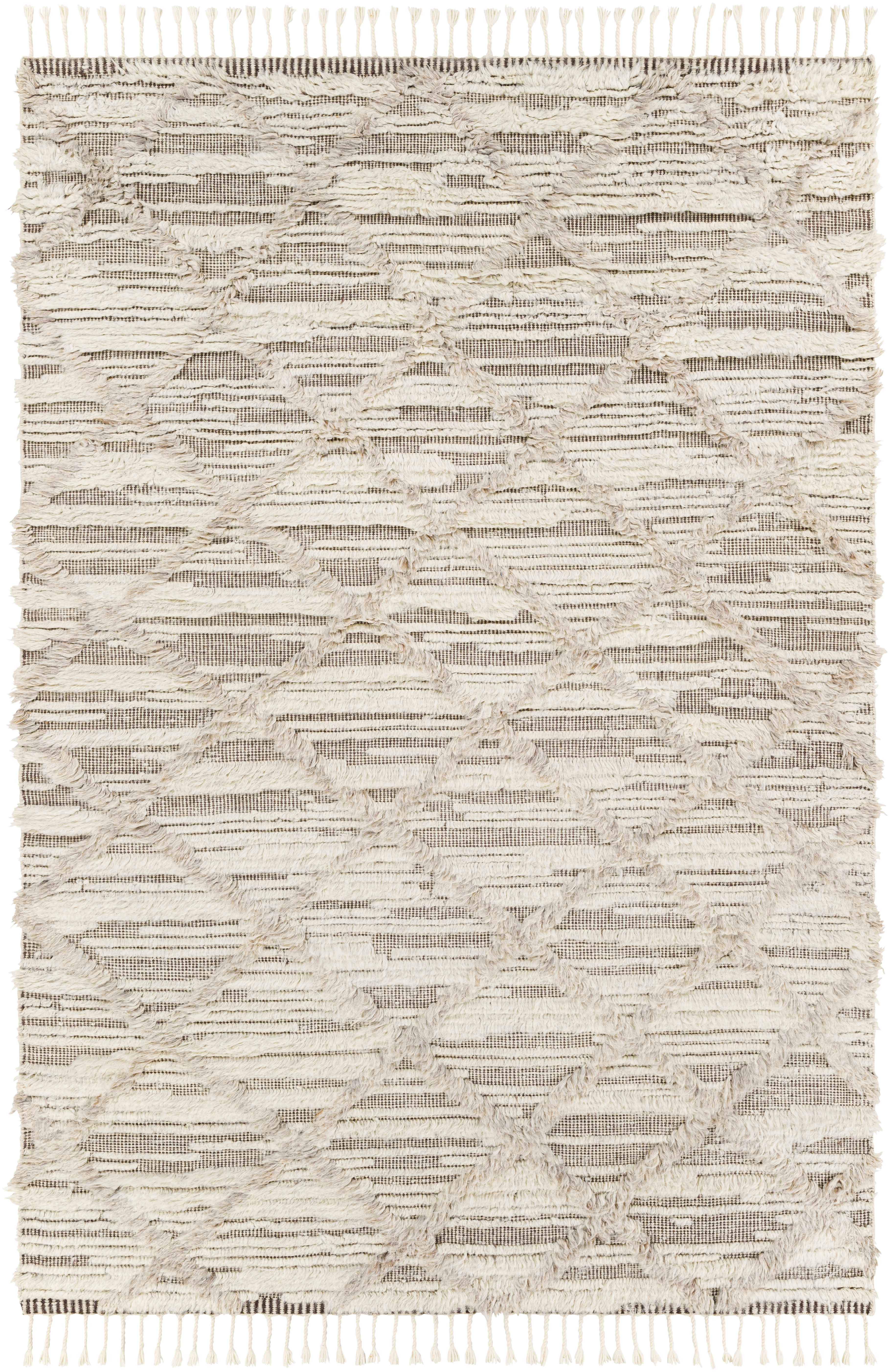 Sahara 72 X 48 inch Light Beige Rug in 4 X 6, Rectangle