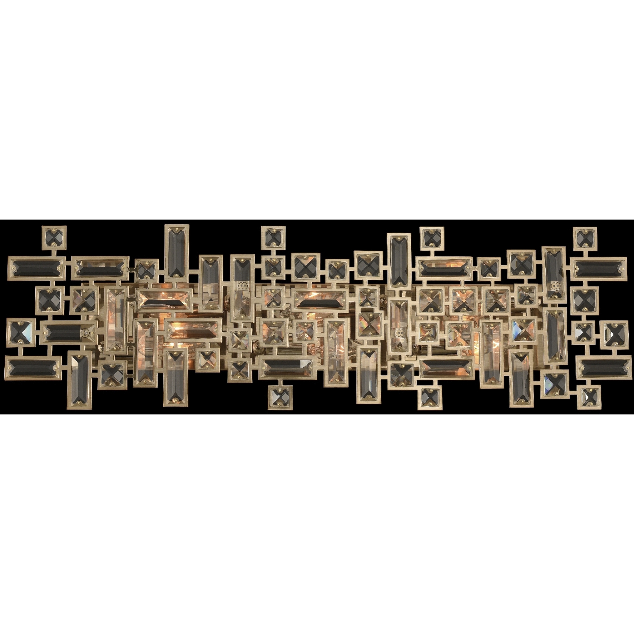 Vermeer 6 Light 30 inch Brushed Champagne Gold Bath Vanity Wall Light in Swarovski Elements Clear