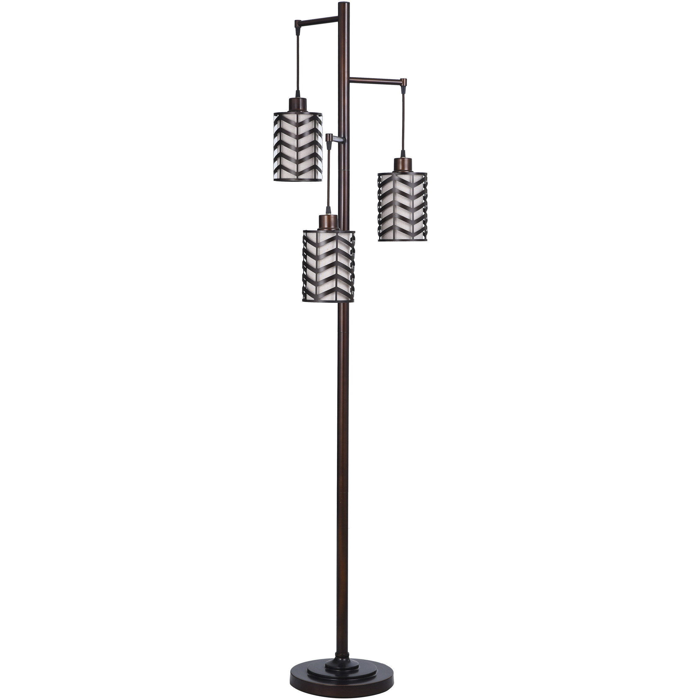 StyleCraft Home Collection L73965DS Cameron 72 inch 27 watt Rubbed Bronze Floor Lamp Portable Light