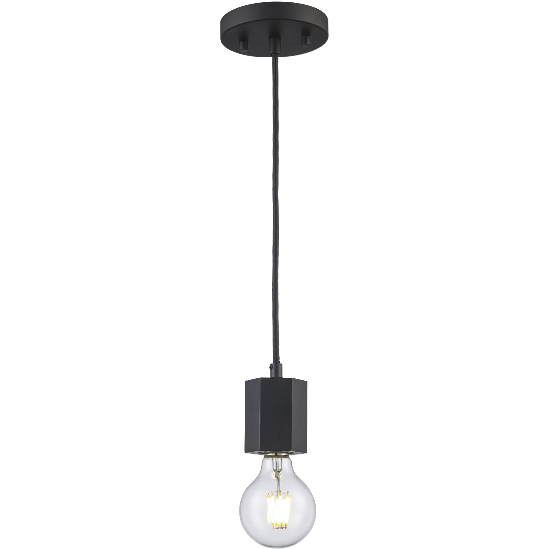 Placerville 1 Light 2 inch Black Mini Pendant Ceiling Light