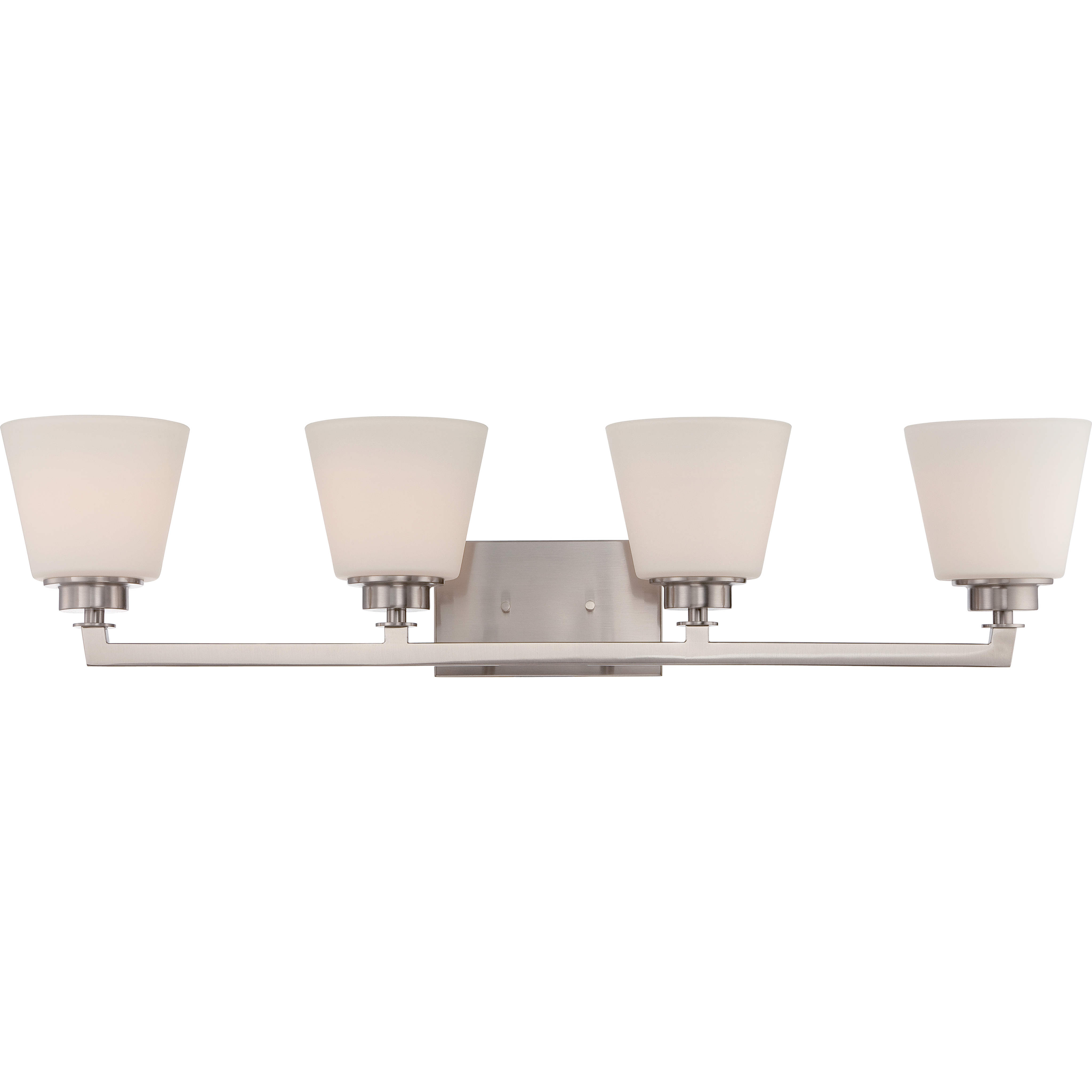 Mobili 4 Light 35 inch Brushed Nickel Vanity Light Wall Light