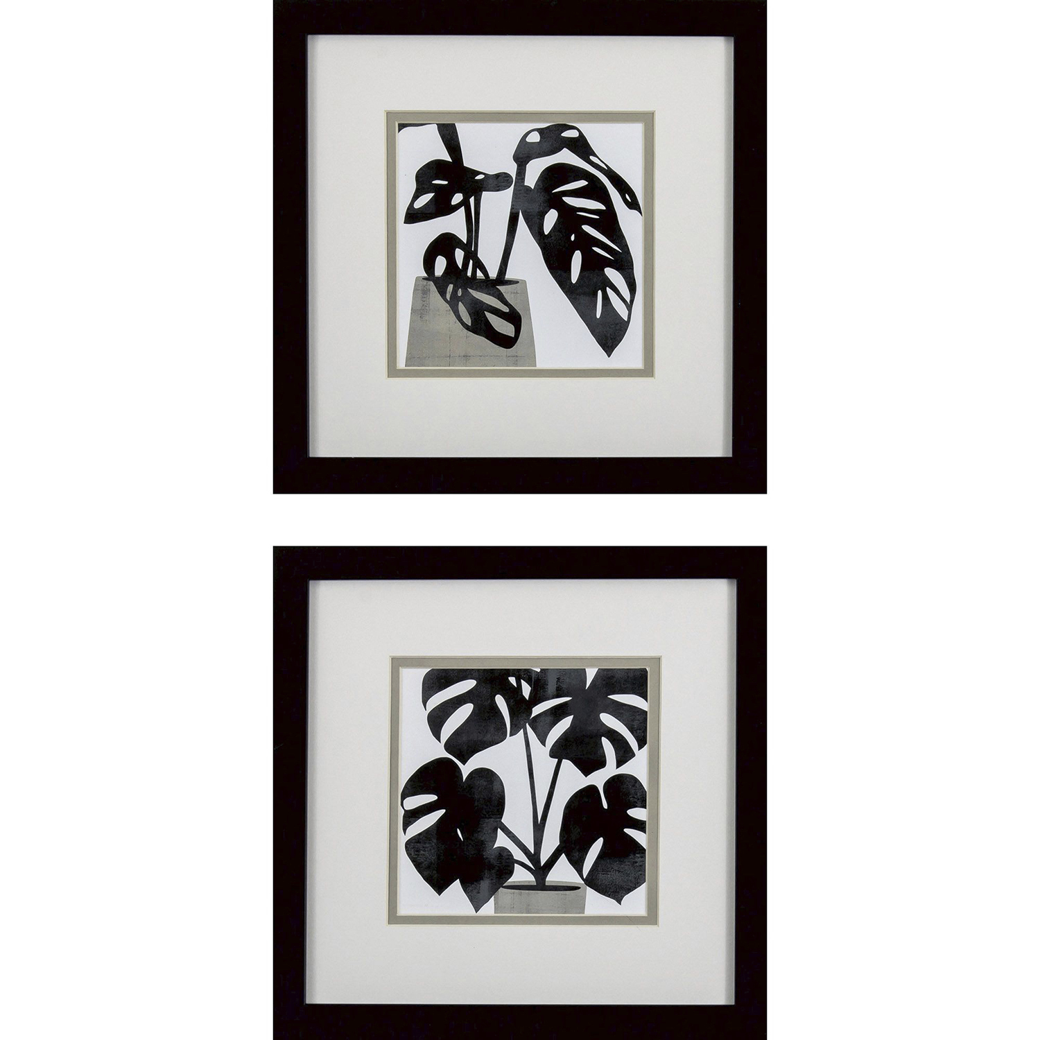 Plantling Black and White and Brown Framed Art, Propac