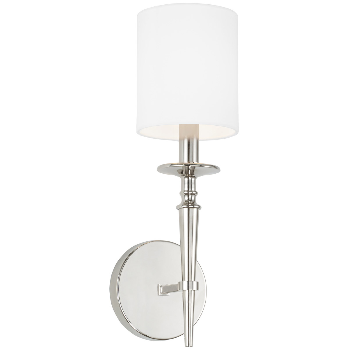 Abbie 1 Light 5 inch Polished Nickel Sconce Wall Light