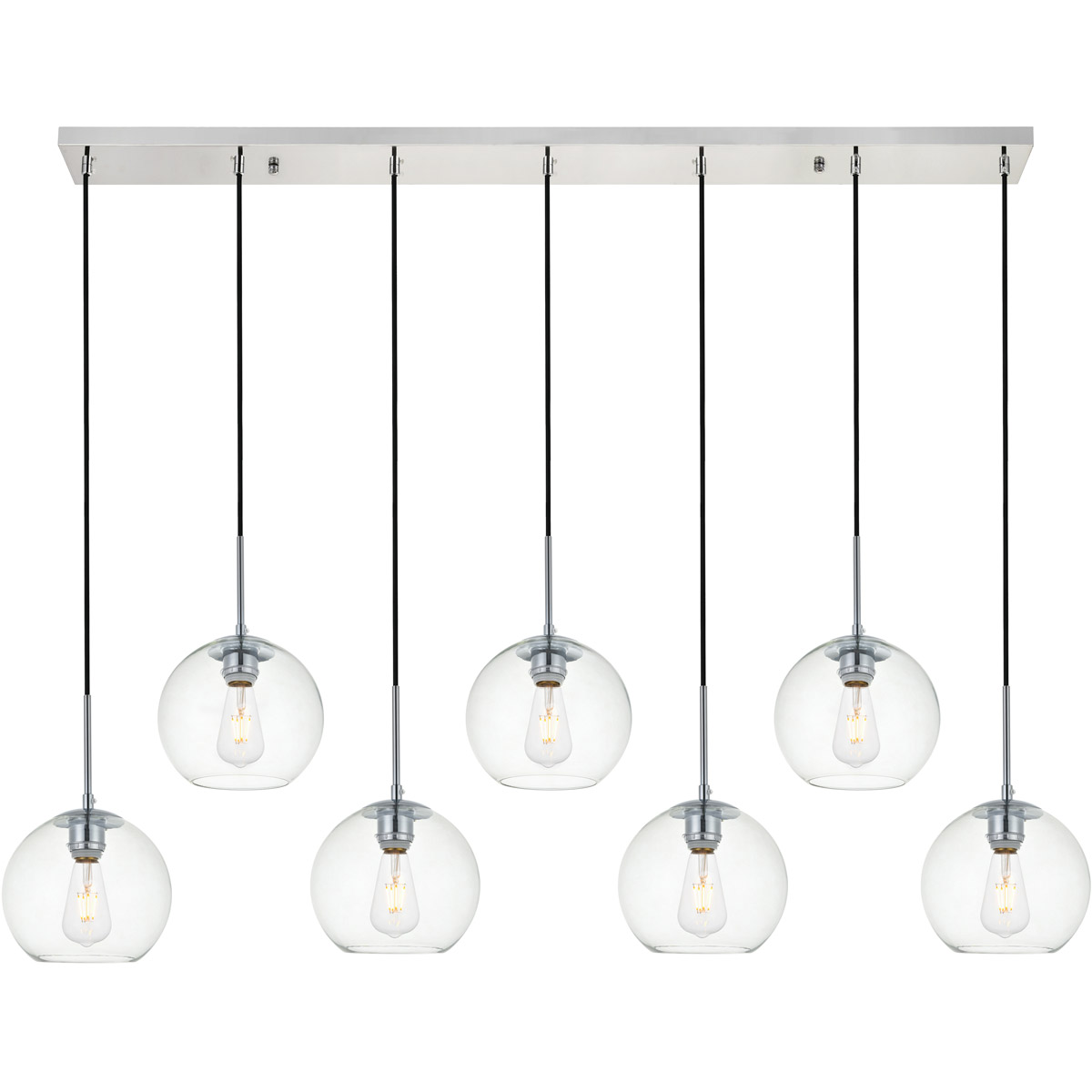 Huntington 7 Light 8 inch Chrome Pendant Ceiling Light