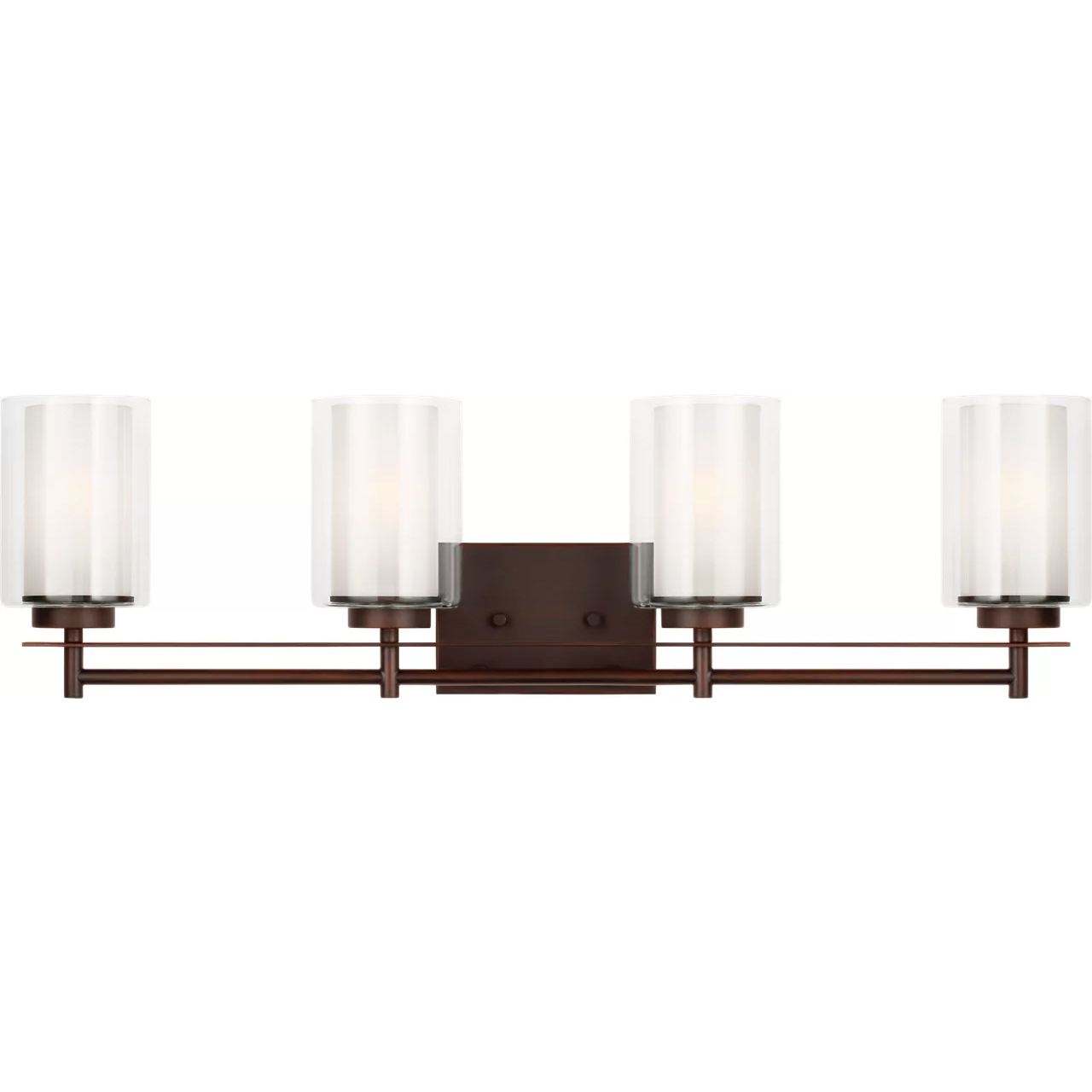 Elmwood Park 4 Light 31.25 inch Bronze Wall Bath Fixture Wall Light