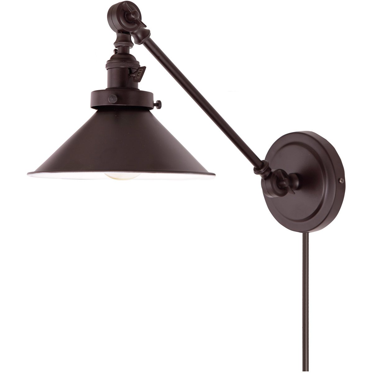 Soho 2 inch 100 watt Oil Rubbed Bronze Swing Arm Wall Sconce Wall Light