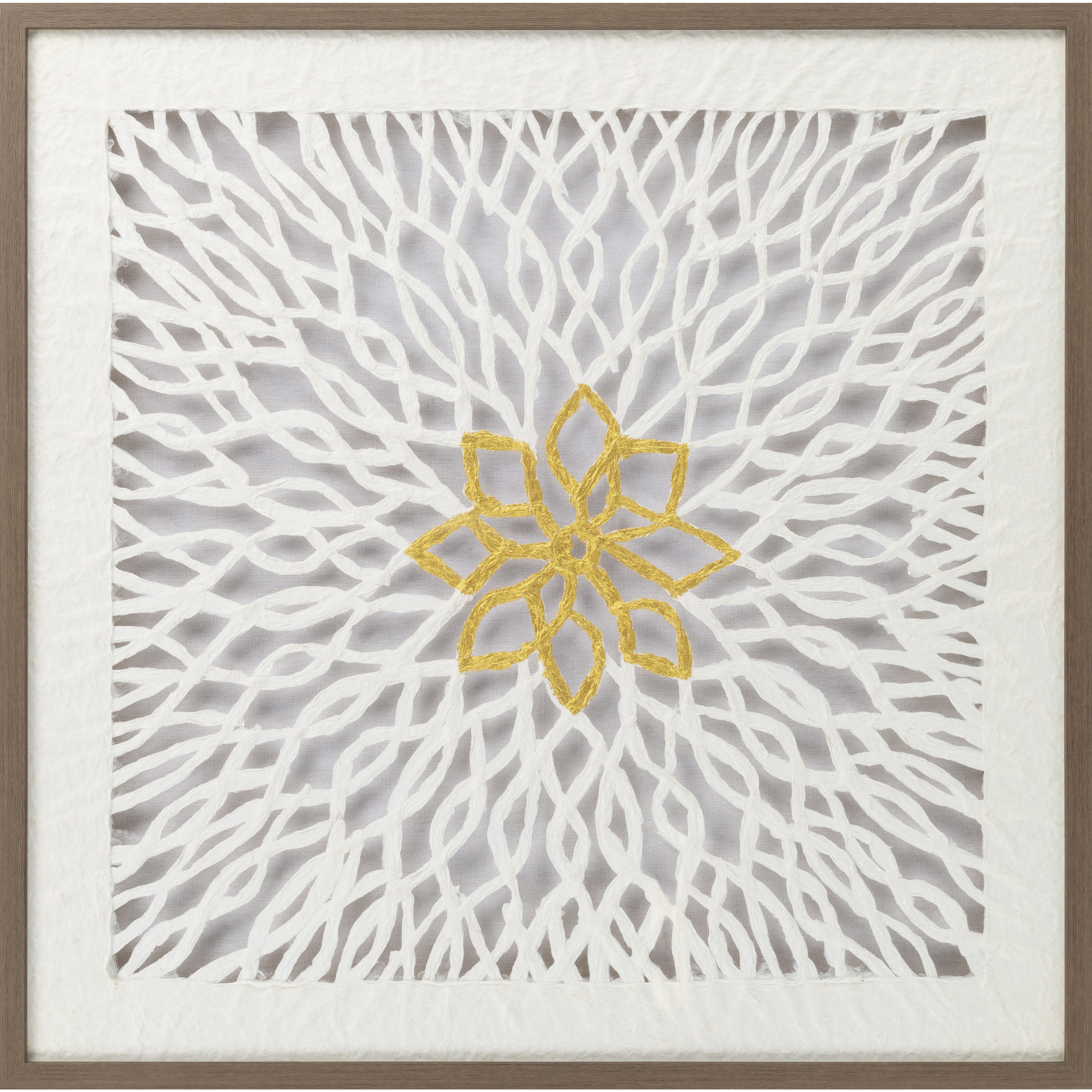Kaagaz Light Grey Wall Art, Rectangle