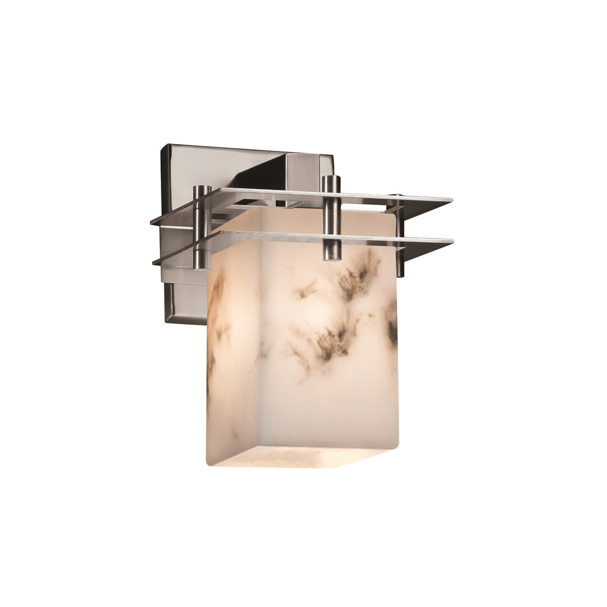 Lumenaria LED 6.5 inch Polished Chrome Wall Sconce Wall Light in 700 Lm LED, Square with Flat Rim