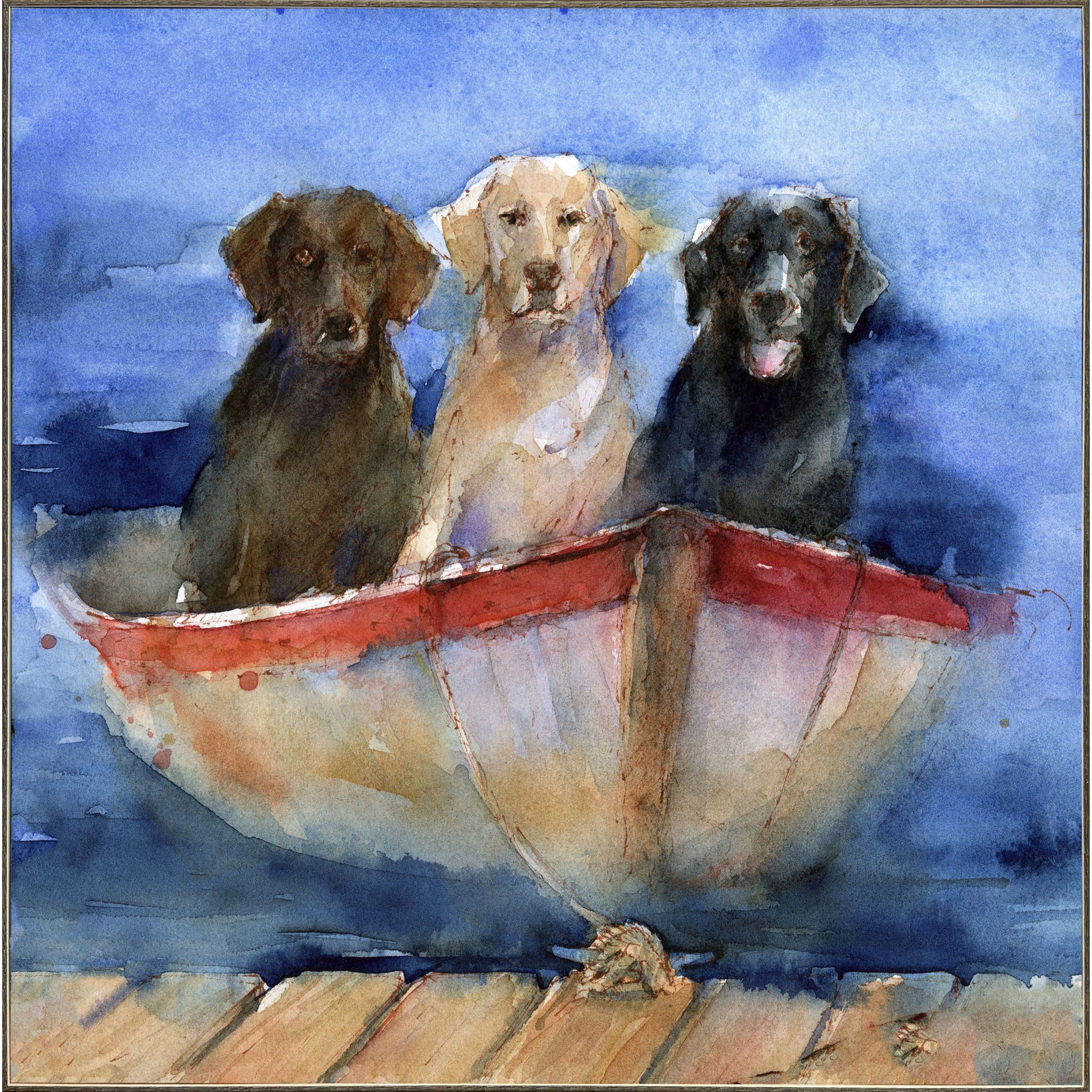 Boat Labs 25 X 25 inch Non-Glass Framed Art, Propac