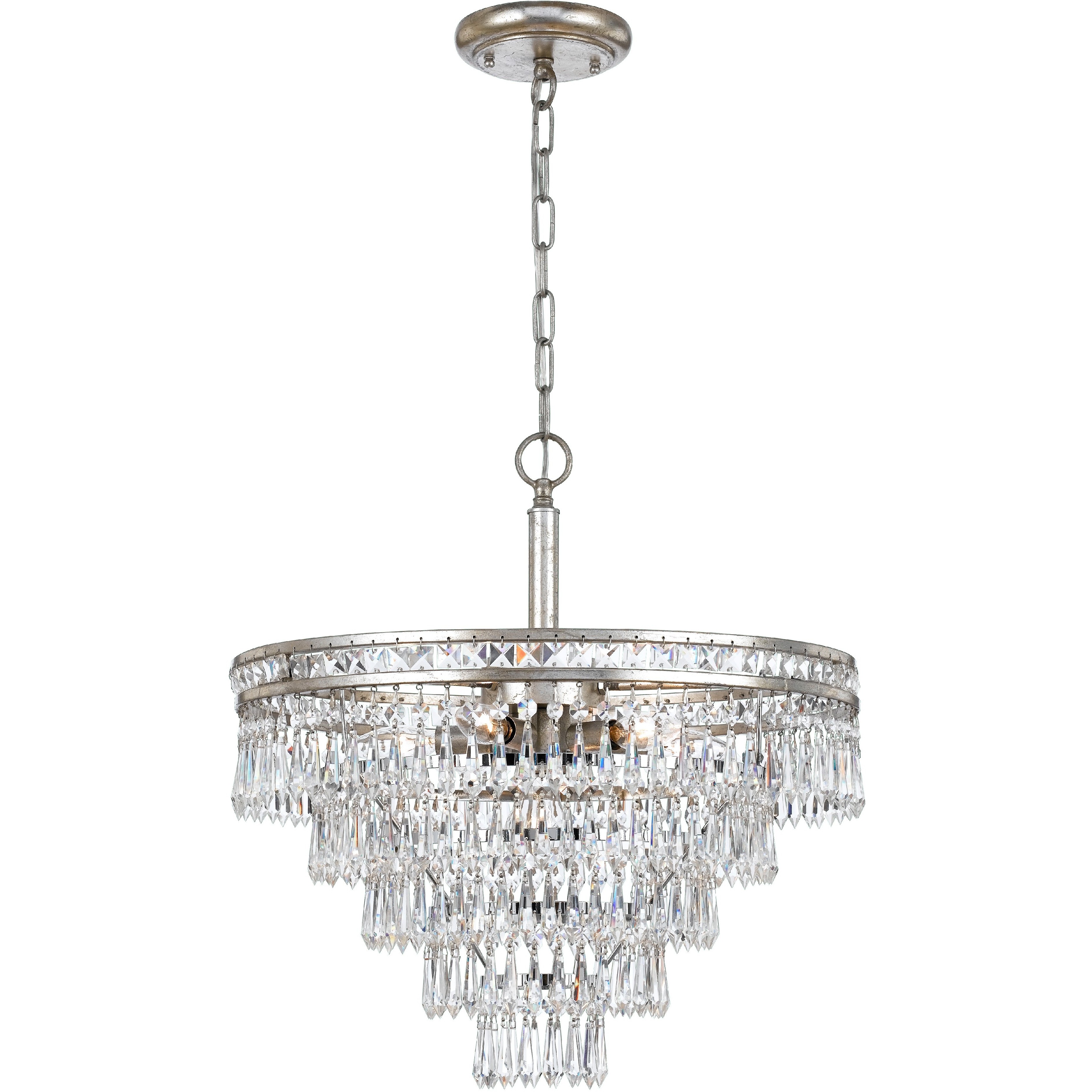 Mercer 7 Light 20 inch Olde Silver Chandelier Ceiling Light
