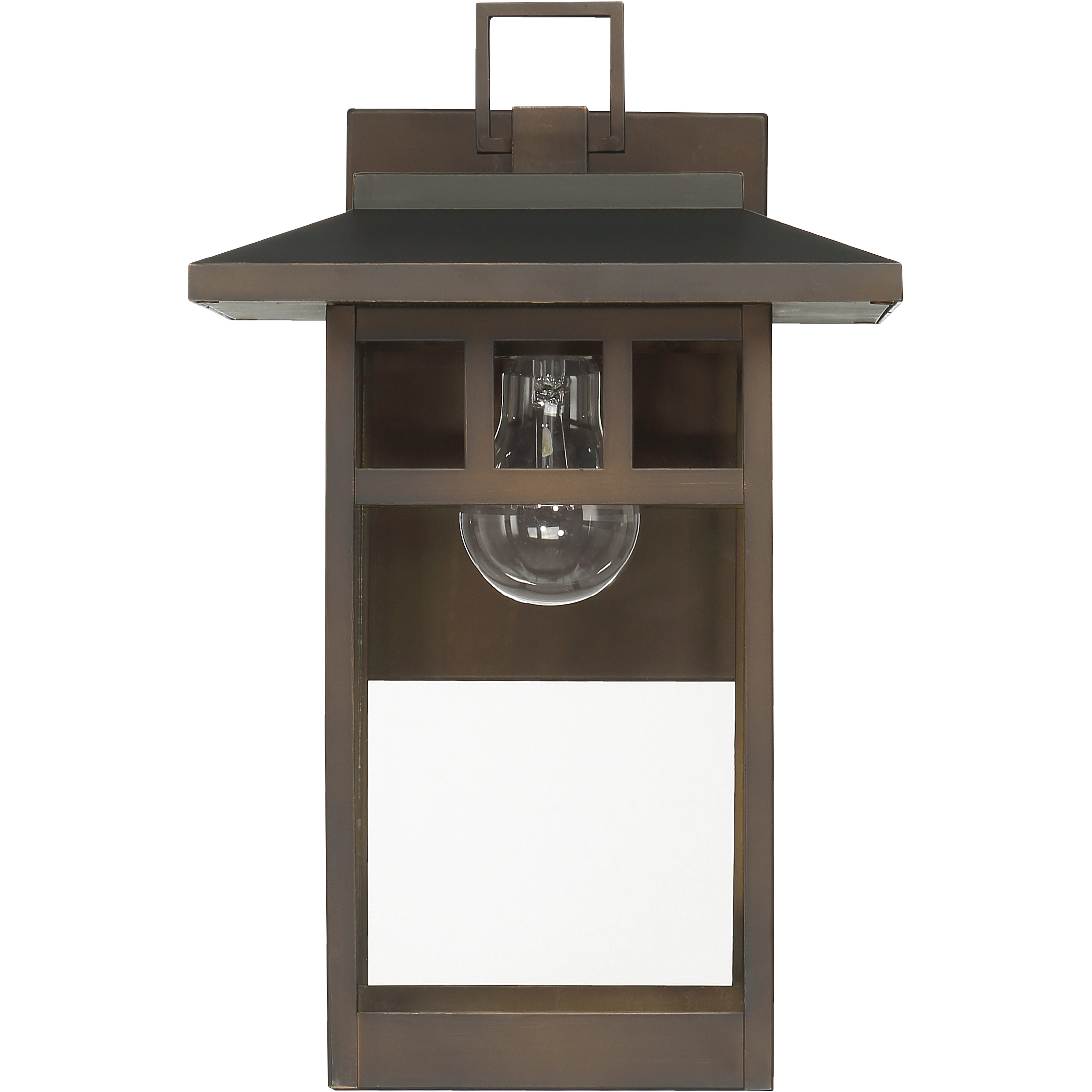 Yancy House 1 Light 14 inch Matte Bronze Outdoor Wall Light, Medium