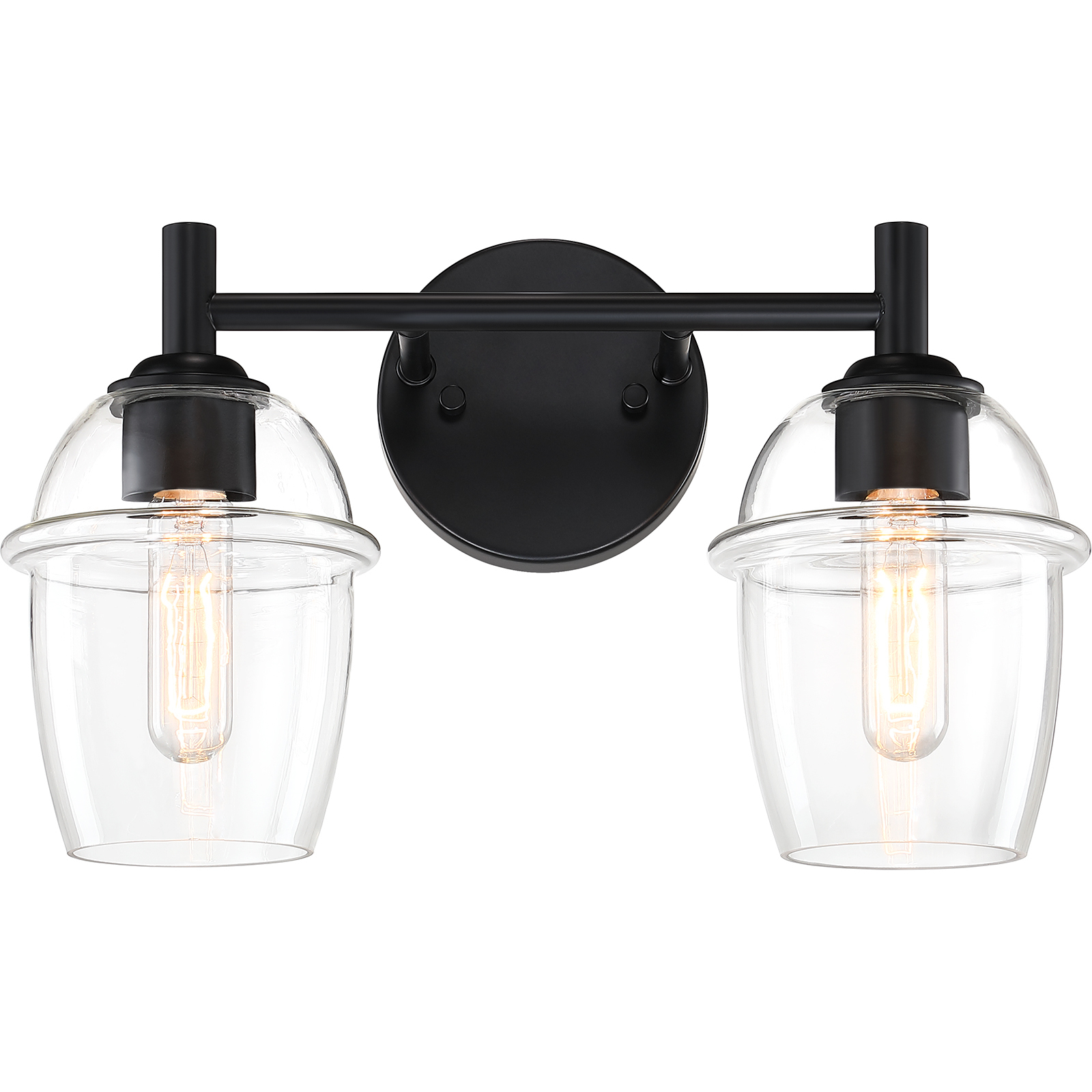 Summer Jazz 2 Light 16 inch Matte Black Vanity Light Wall Light