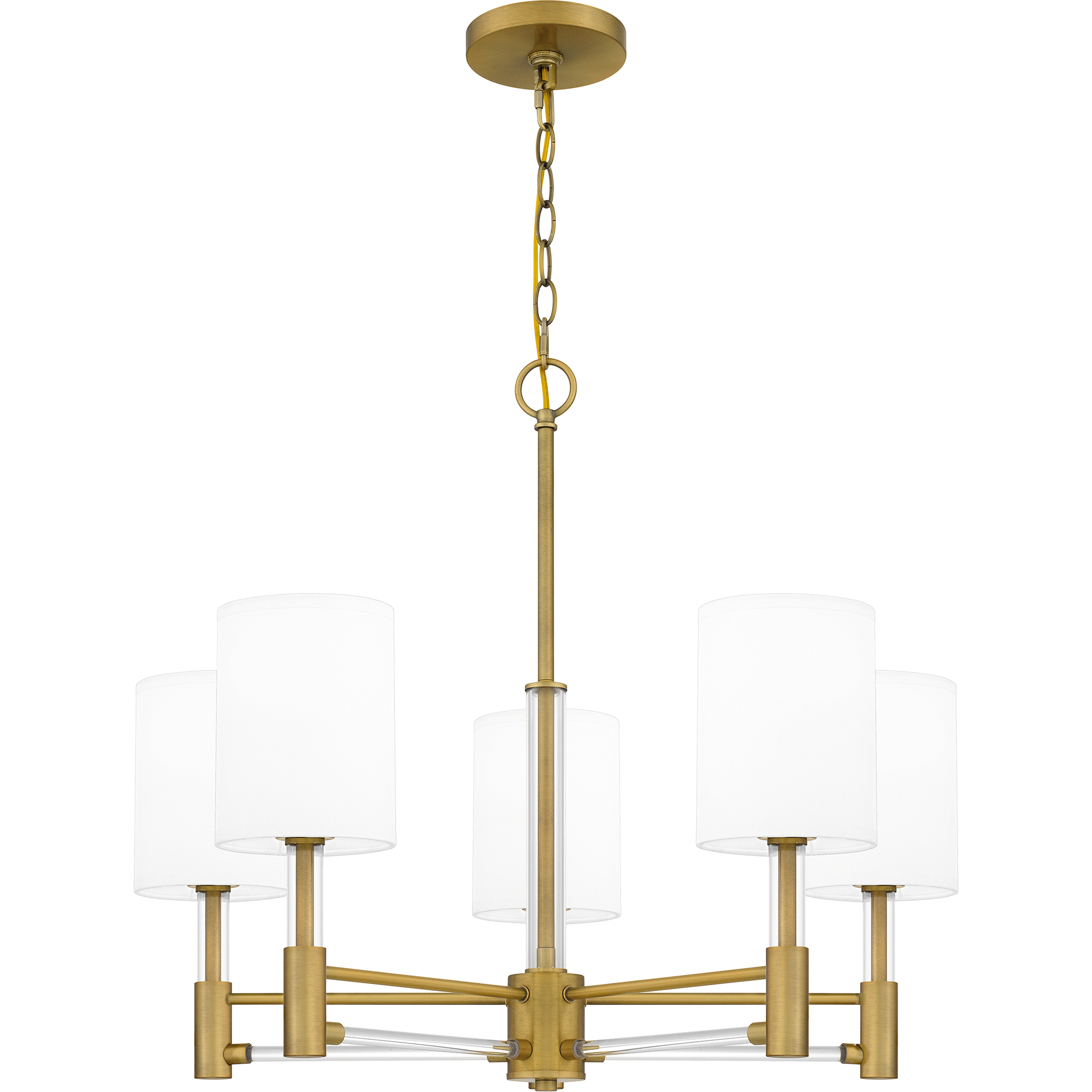 Gretchen 5 Light 26 inch Aged Brass Chandelier Ceiling Light