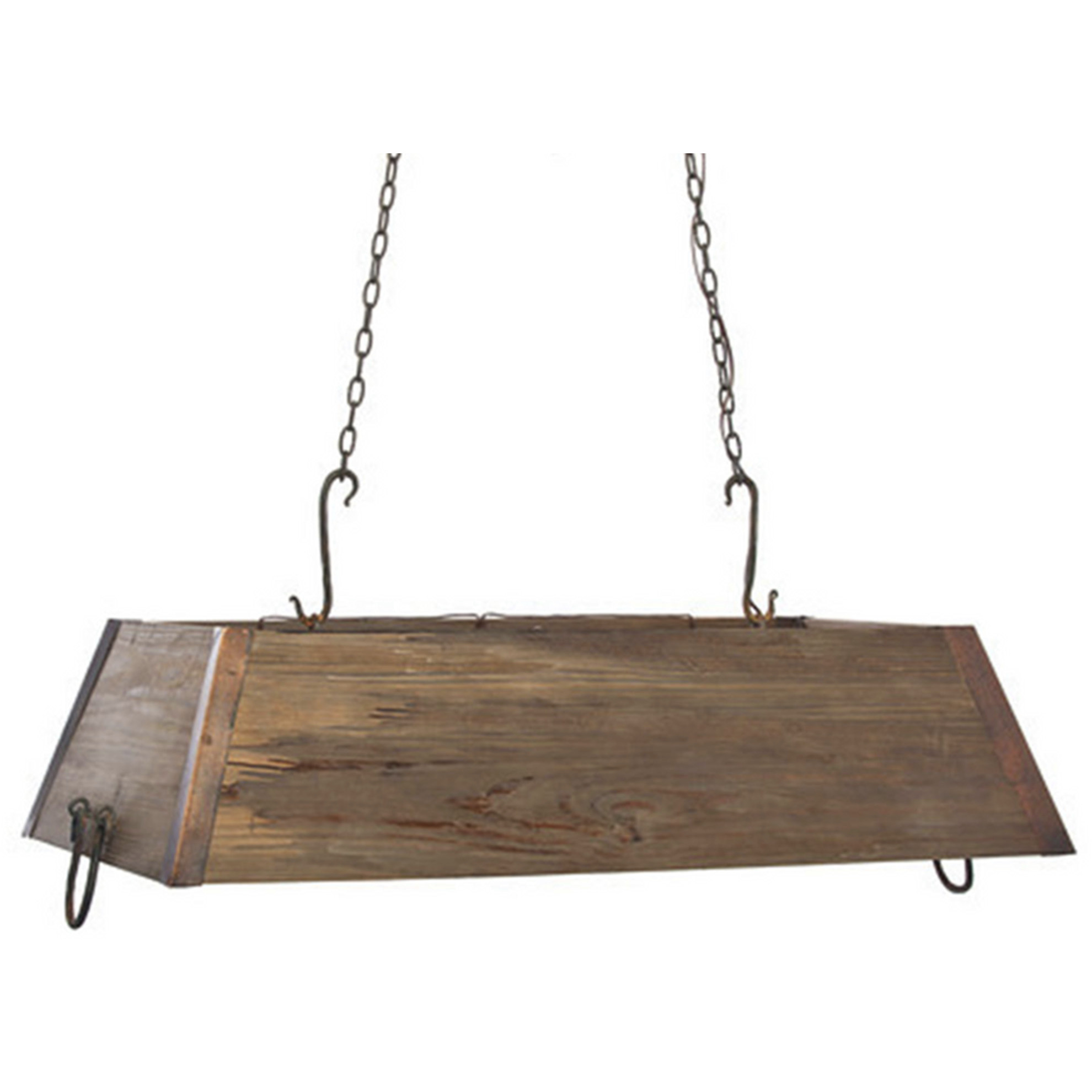 Hill Country 3 Light Darkened Bronze and Honey Pine Chandelier Ceiling Light