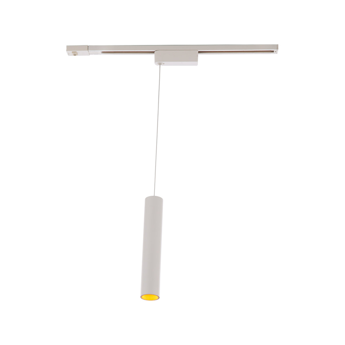 Silo Pendants 1 Light 120 White/White Track Head Ceiling Light in 3000K
