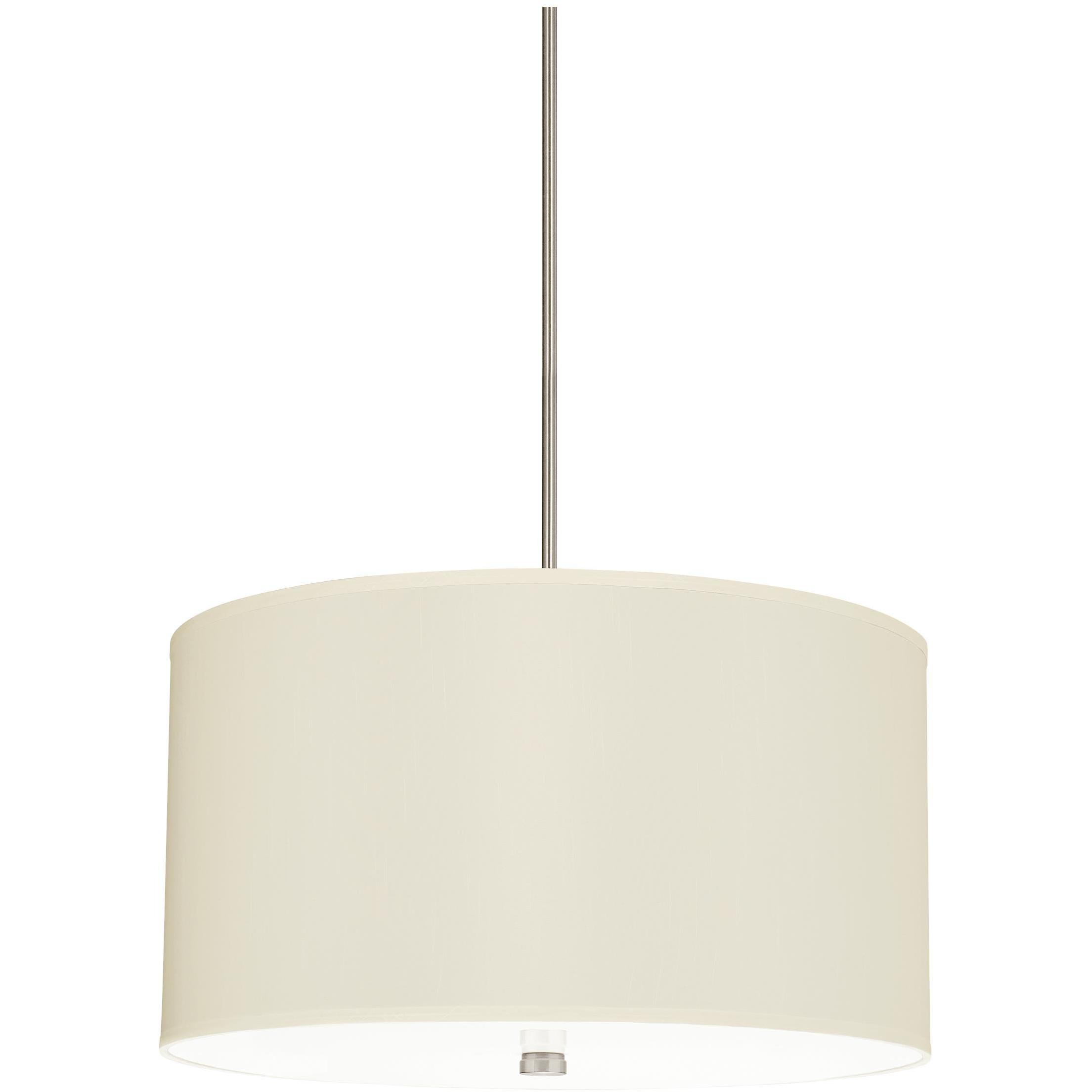 Dayna Shade Pendants 4 Light 24 inch Brushed Nickel Pendant Ceiling Light