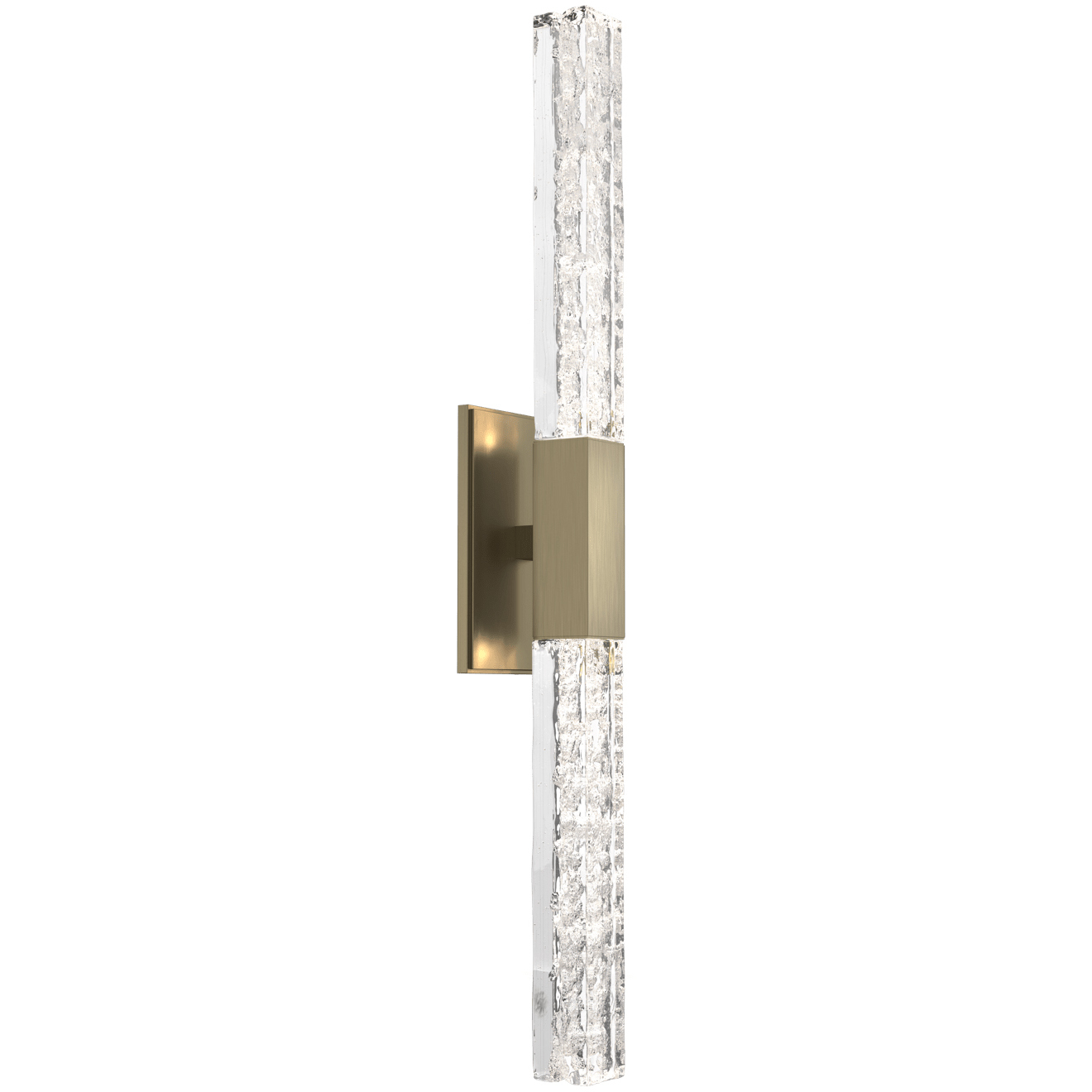 Axis LED Heritage Brass Indoor Sconce Wall Light, Double