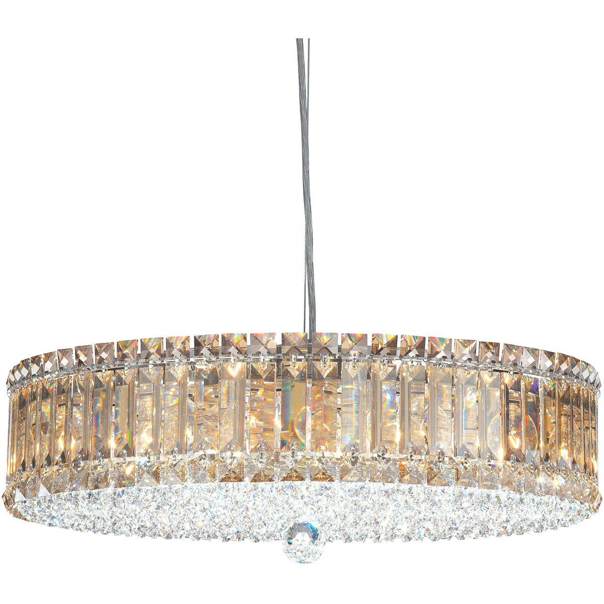 Plaza 15 Light Stainless Steel Pendant Ceiling Light in Radiance