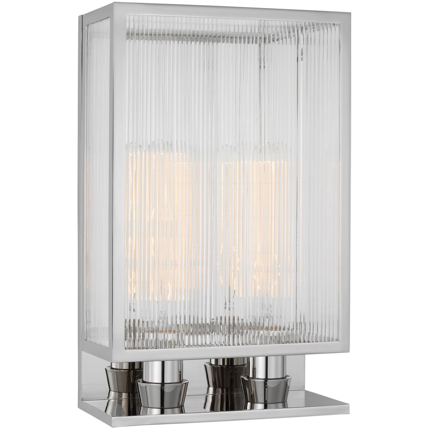 Barbara Barry York LED 10 inch Polished Nickel Double Box Sconce Wall Light