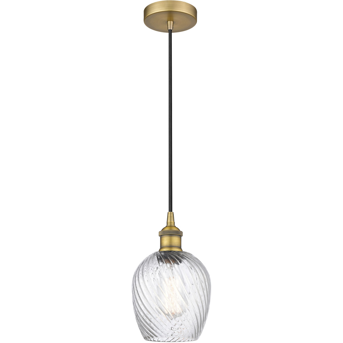 Edison Salina 1 Light 5 inch Brushed Brass Mini Pendant Ceiling Light