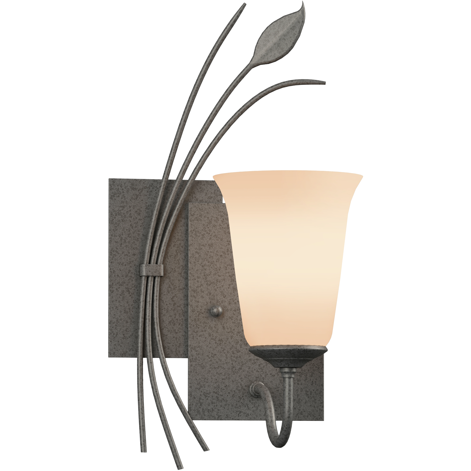Forged Leaf 1 Light 7.1 inch Natural Iron Sconce Wall Light, Left