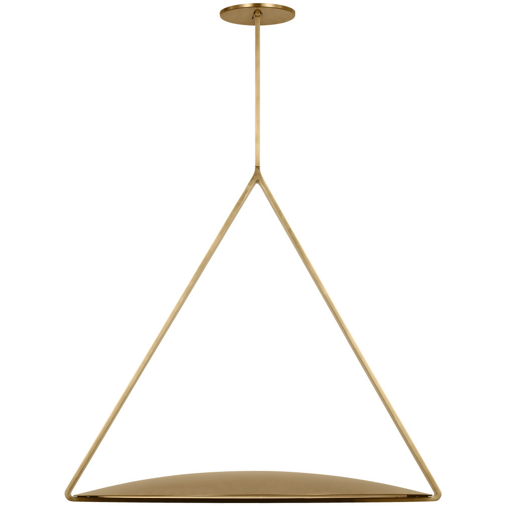 Peter Bristol Cymbal 1 Light 27.8 inch Natural Brass Line-Voltage Pendant Ceiling Light