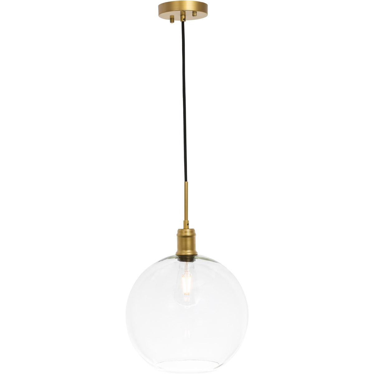 Emett 1 Light 12.5 inch Brass Pendant Ceiling Light