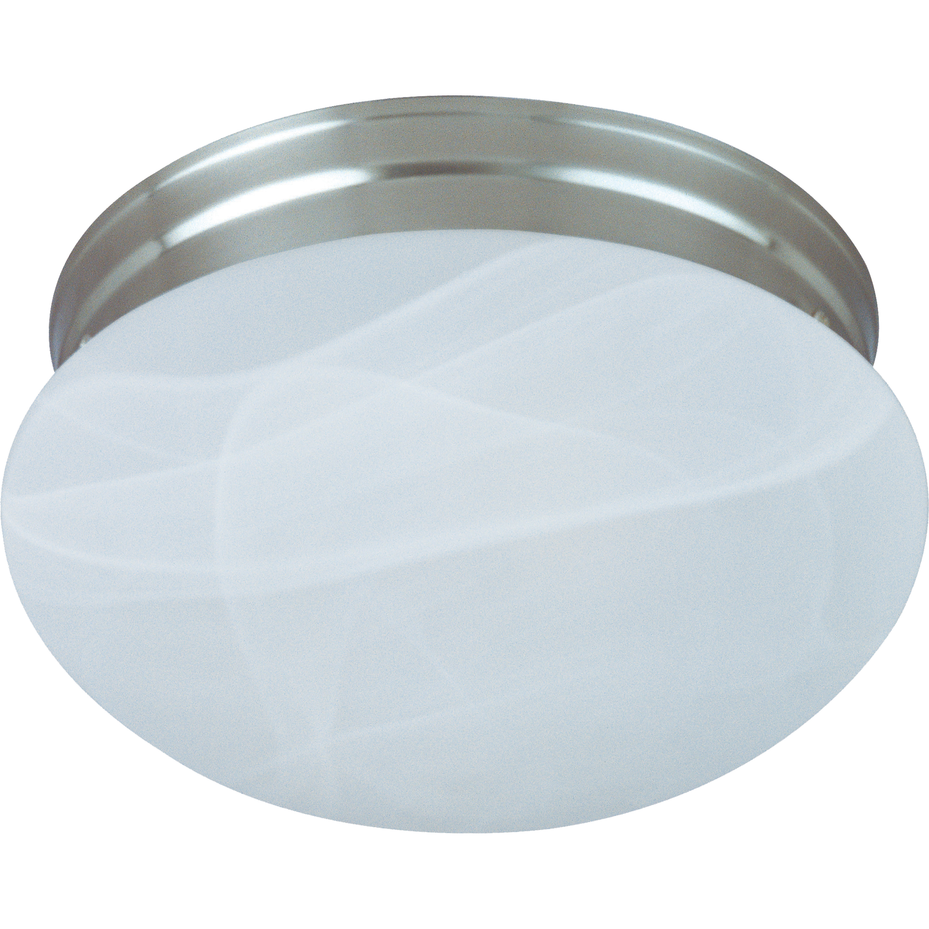 Essentials - 588x 1 Light 7.5 inch Satin Nickel Flush Mount Ceiling Light in Marble