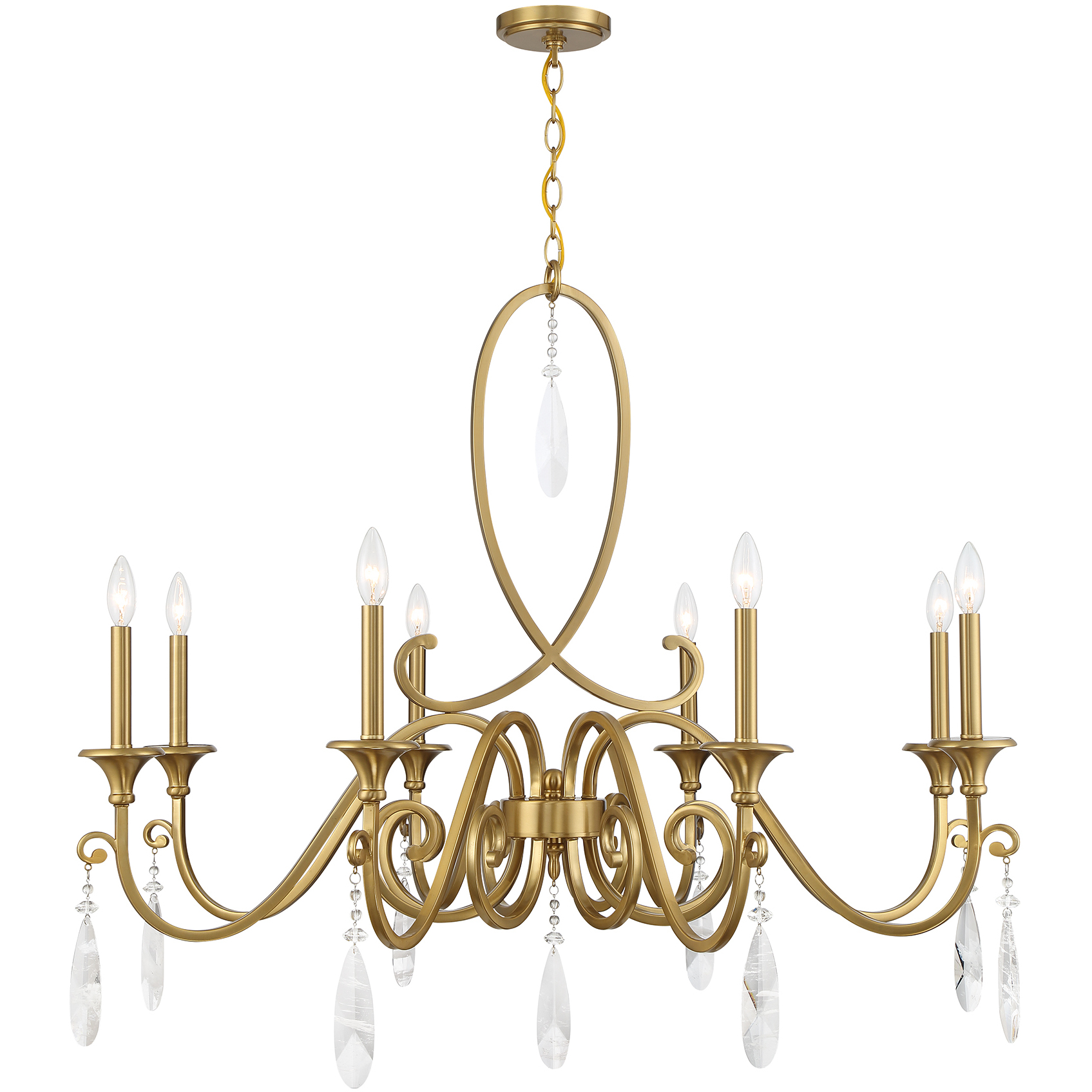 Savoy House 1-2702-8-322 Fairchild 8 Light 42 inch Warm Brass